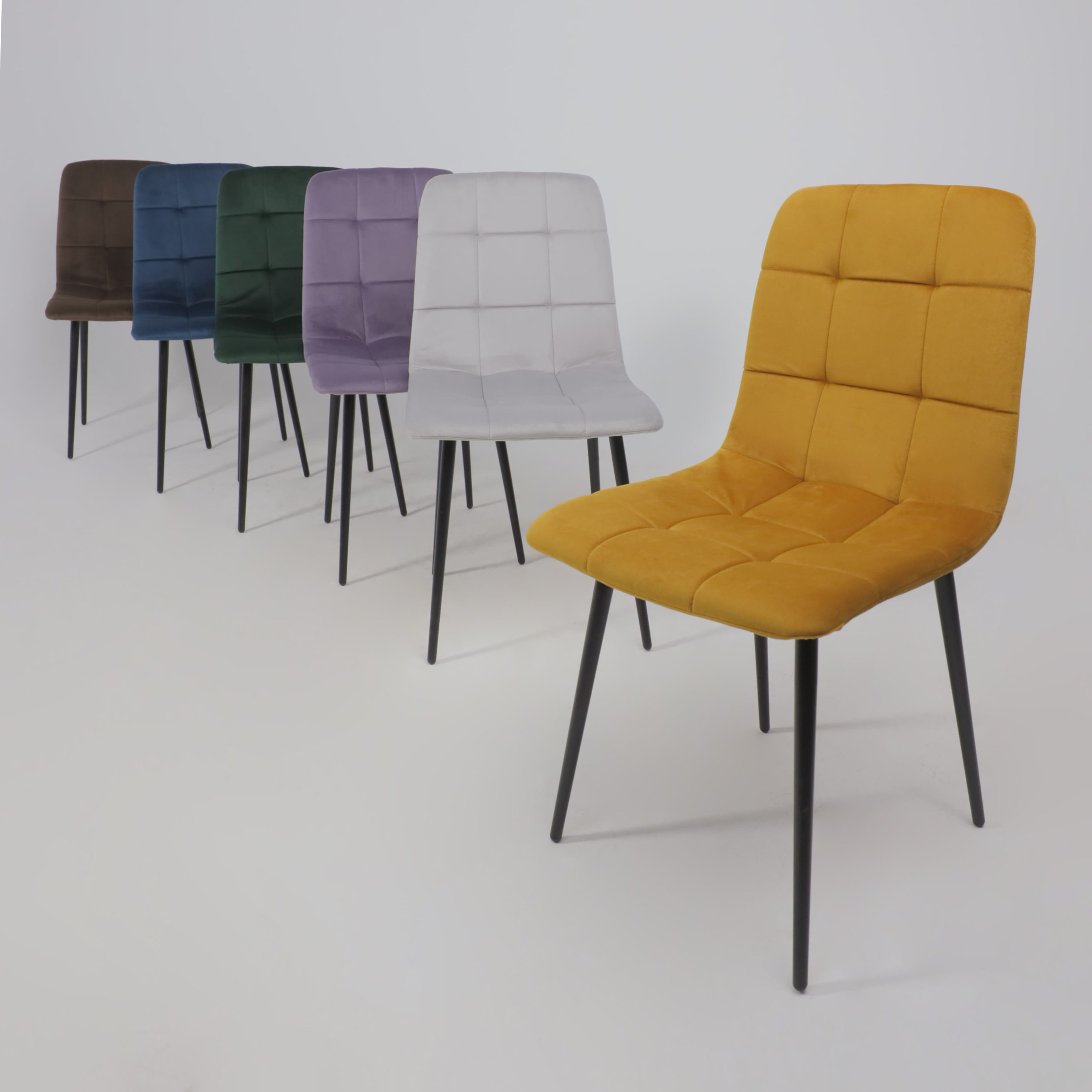 Стул AV 406-N, сливовый бархат Confetti plum/черный