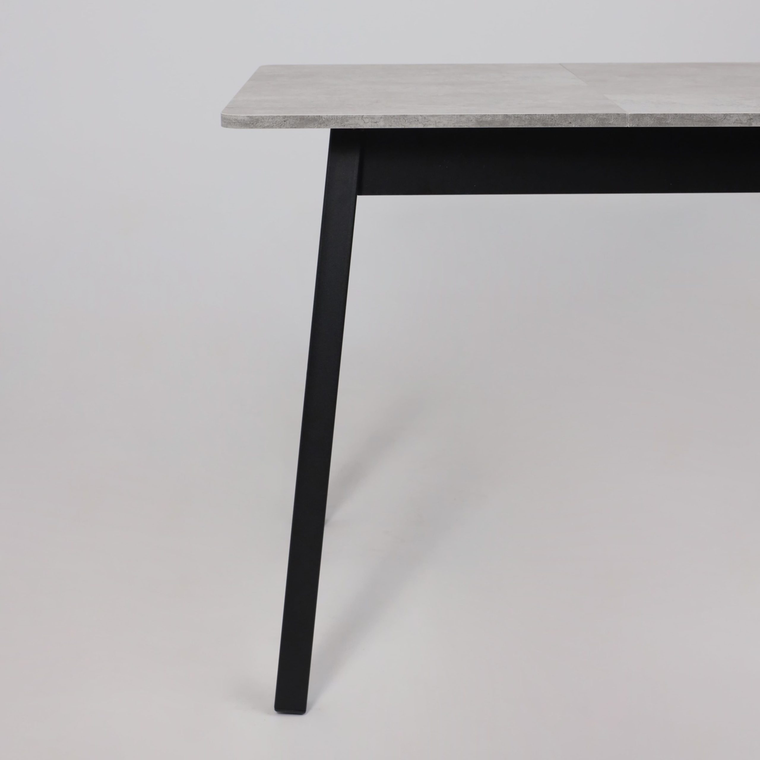 Стол TIRK RADIAL-94, раздвижной 94(126)х64, Серый сланец/Чёрный