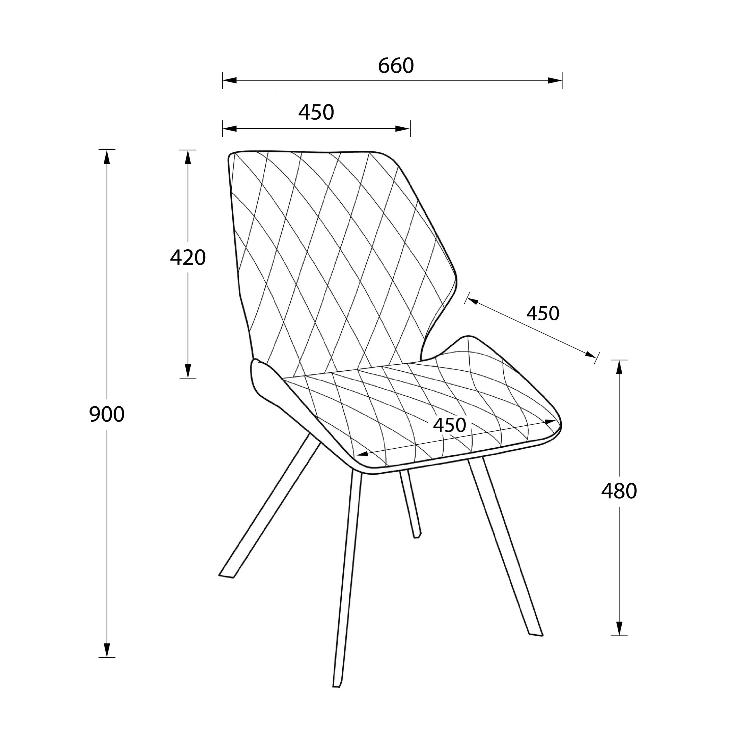 Стул Rafael M-R 360, b05 LATTE LUXчерный