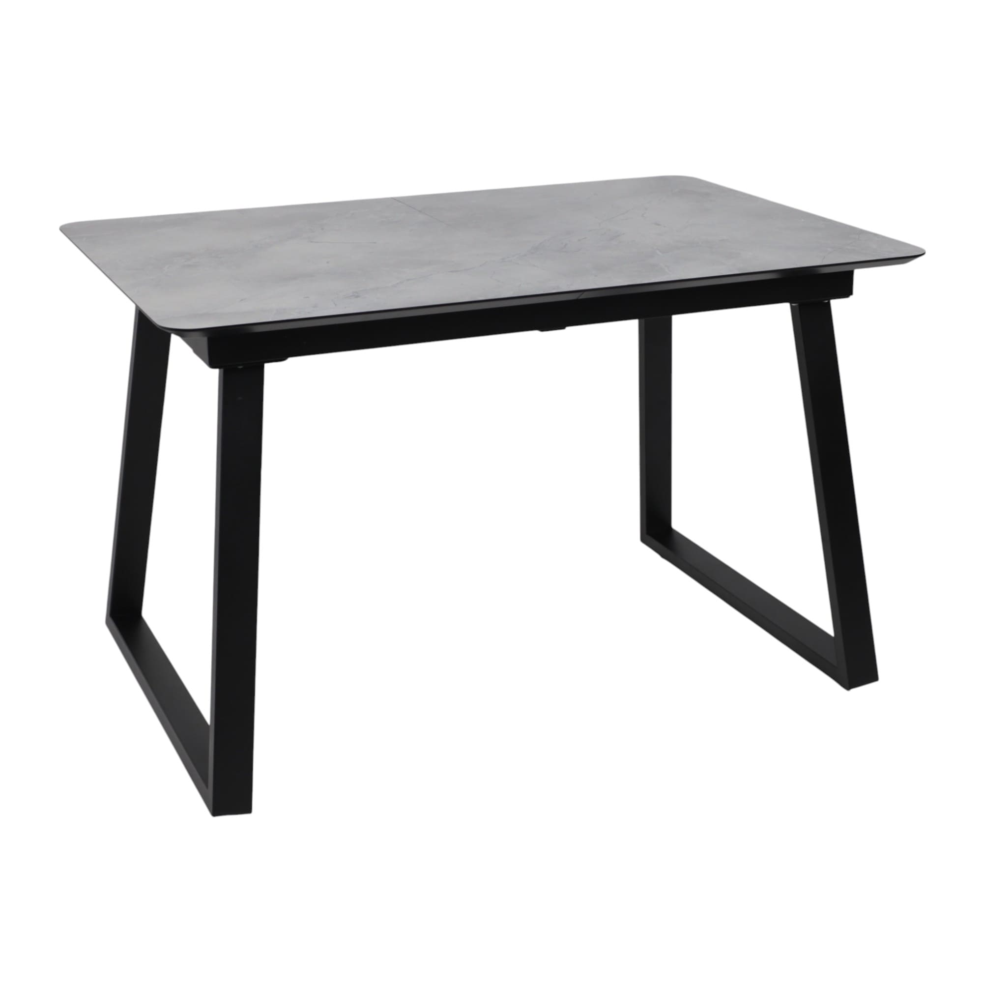 Стол AV 1208, HPL+МДФ,  раздвижной 1200 (1600)*800 Мрамор Марквина синий/черный