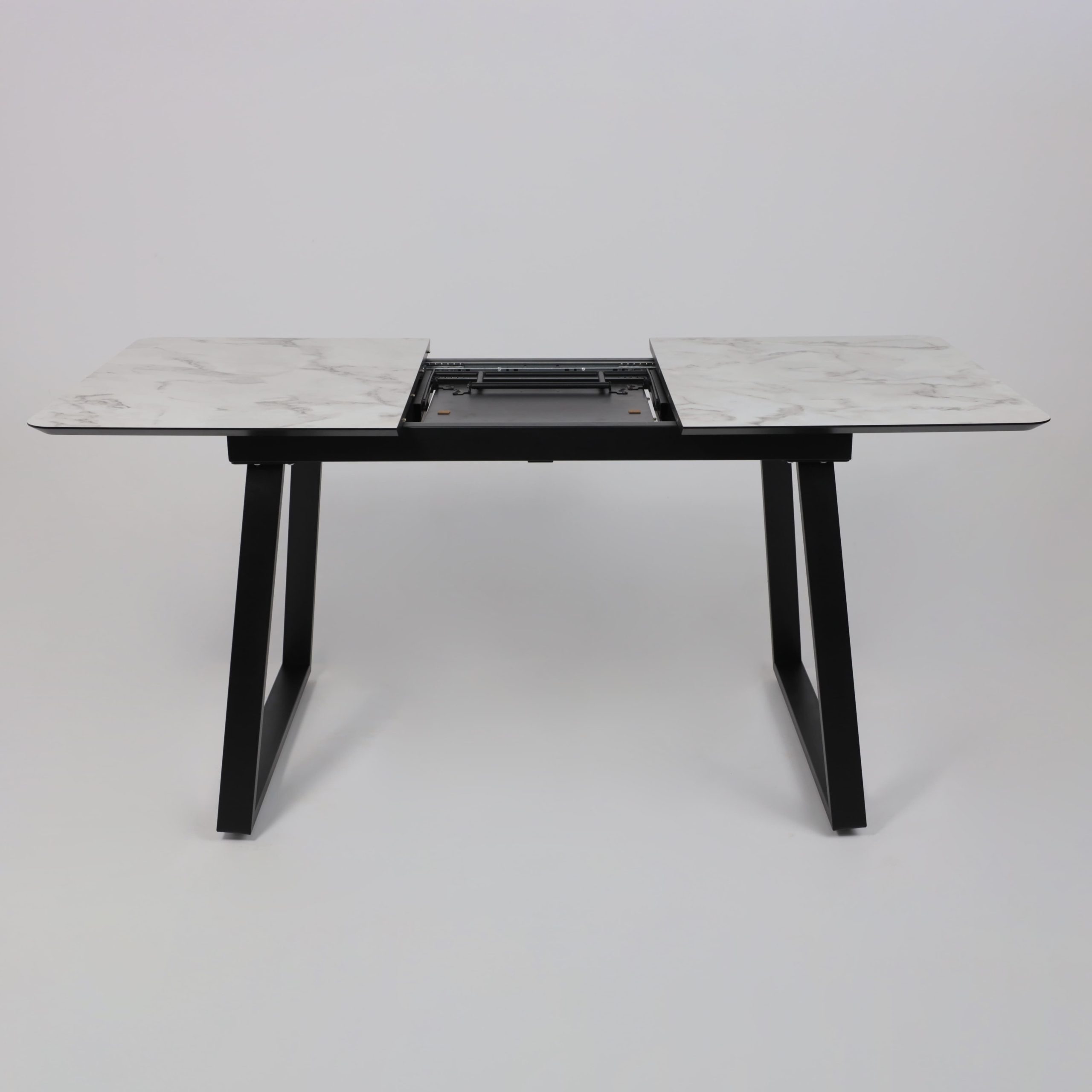 Стол AV 1208, HPL+МДФ,  раздвижной 1200 (1600)*800 Виктори натуральный/черный