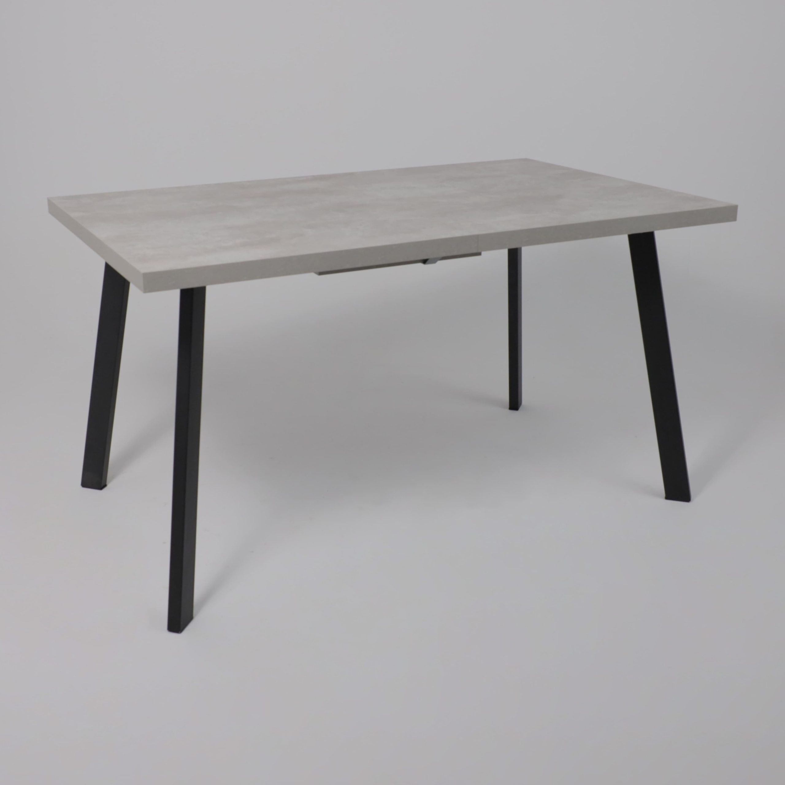 Стол Hagen 140 раздвижной, 140(180)*85, Цемент/Черный