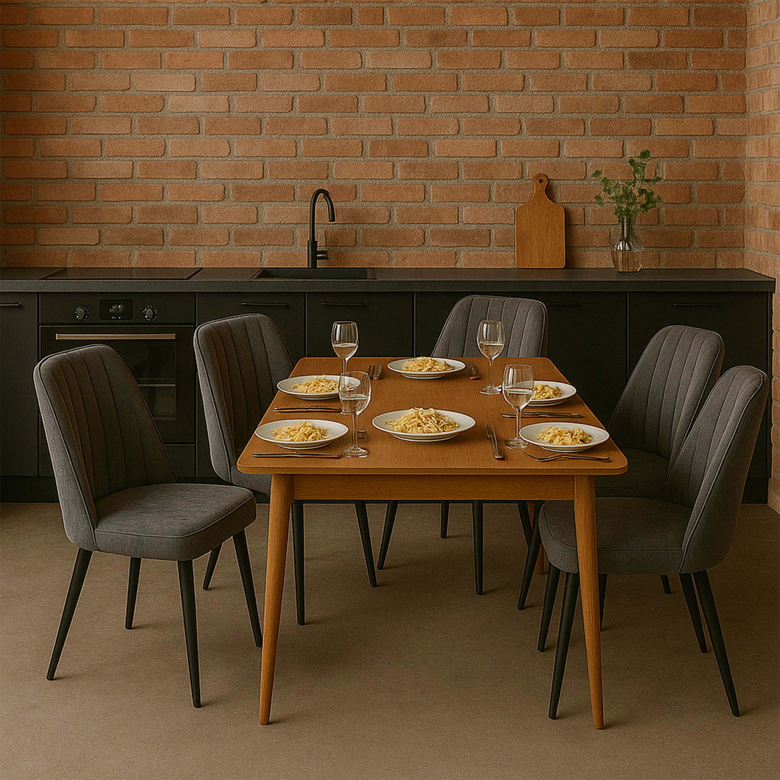 Стул LEONARD M, b22 GREY LUXчерный