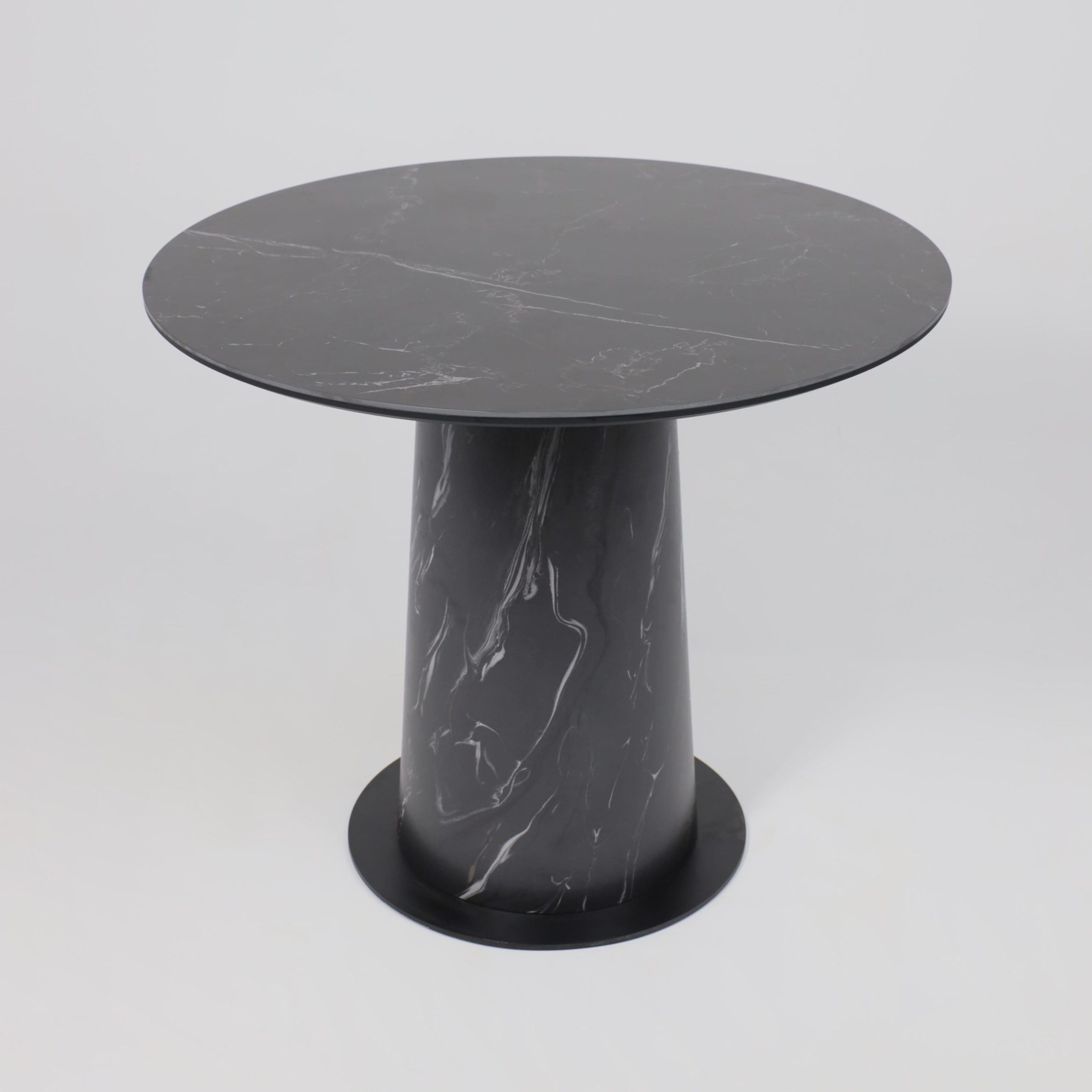 Стол AV 2317, МДФ+керамика, нераздвижной 900 черный, матовый SHAKESPEARE/черный+HPL Асти