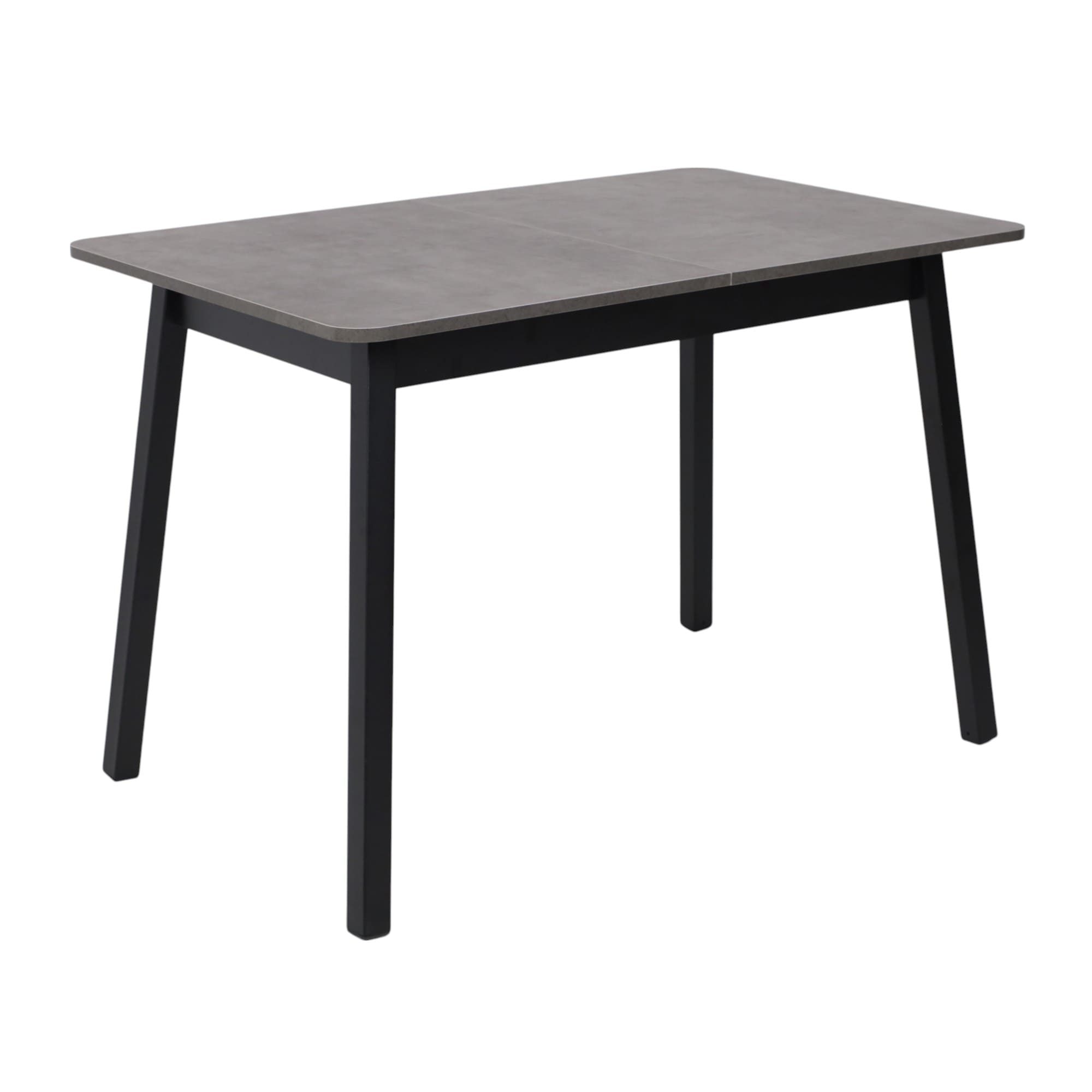 Стол TIRK RADIAL-110, раздвижной 110(142)х70, Дымчатая керамика/Чёрный