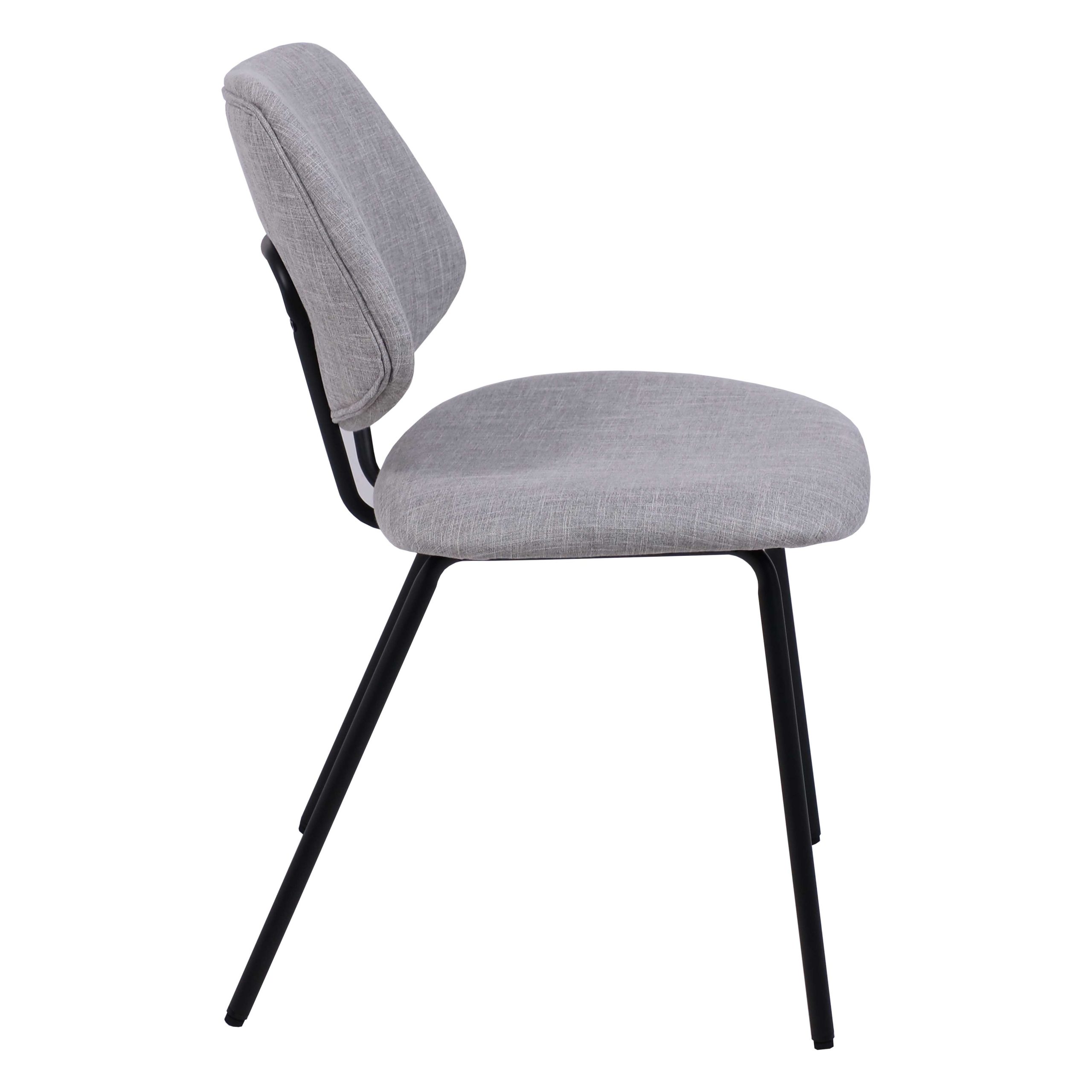 Стул DIXIE, серая ткань/черный