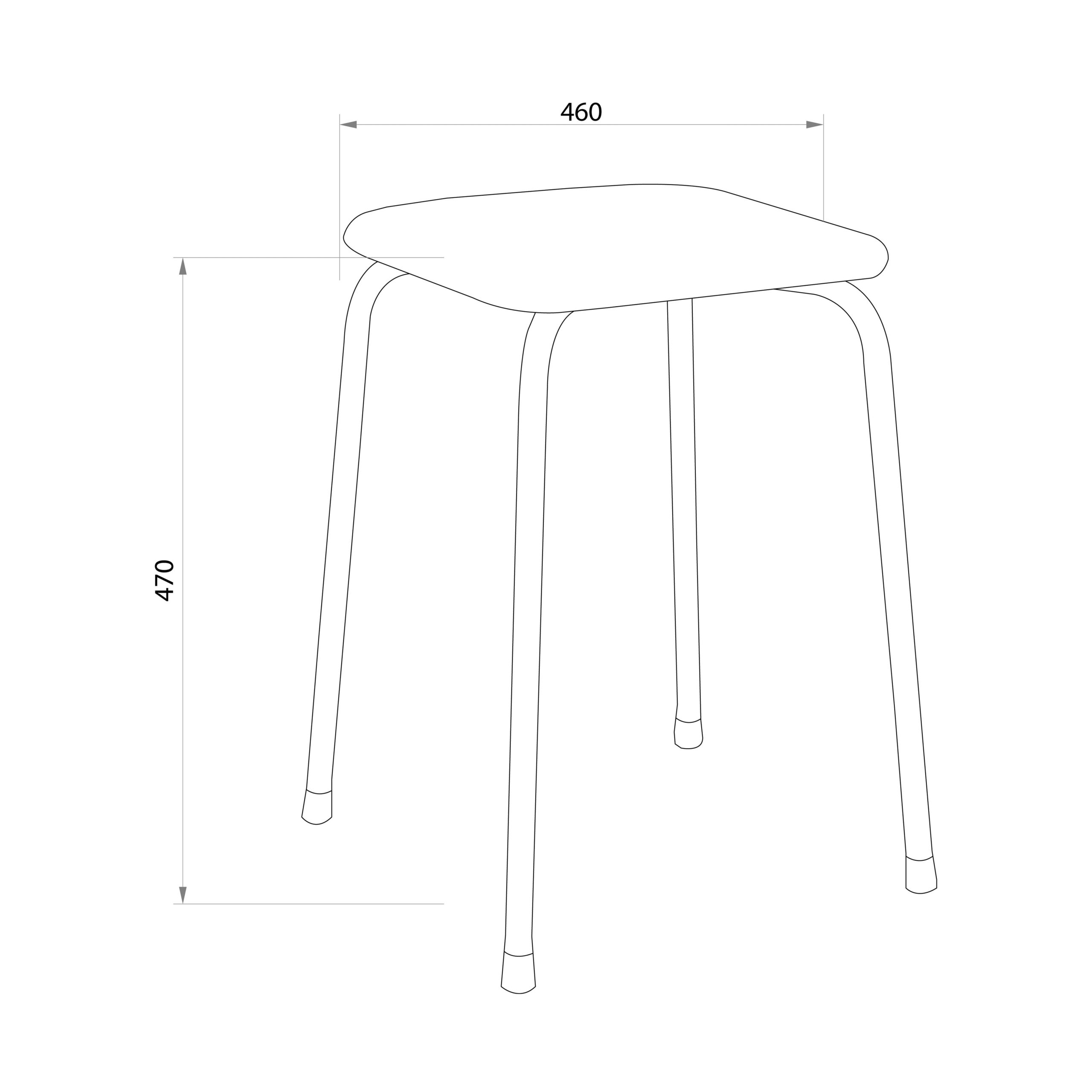 Табурет квадратный 