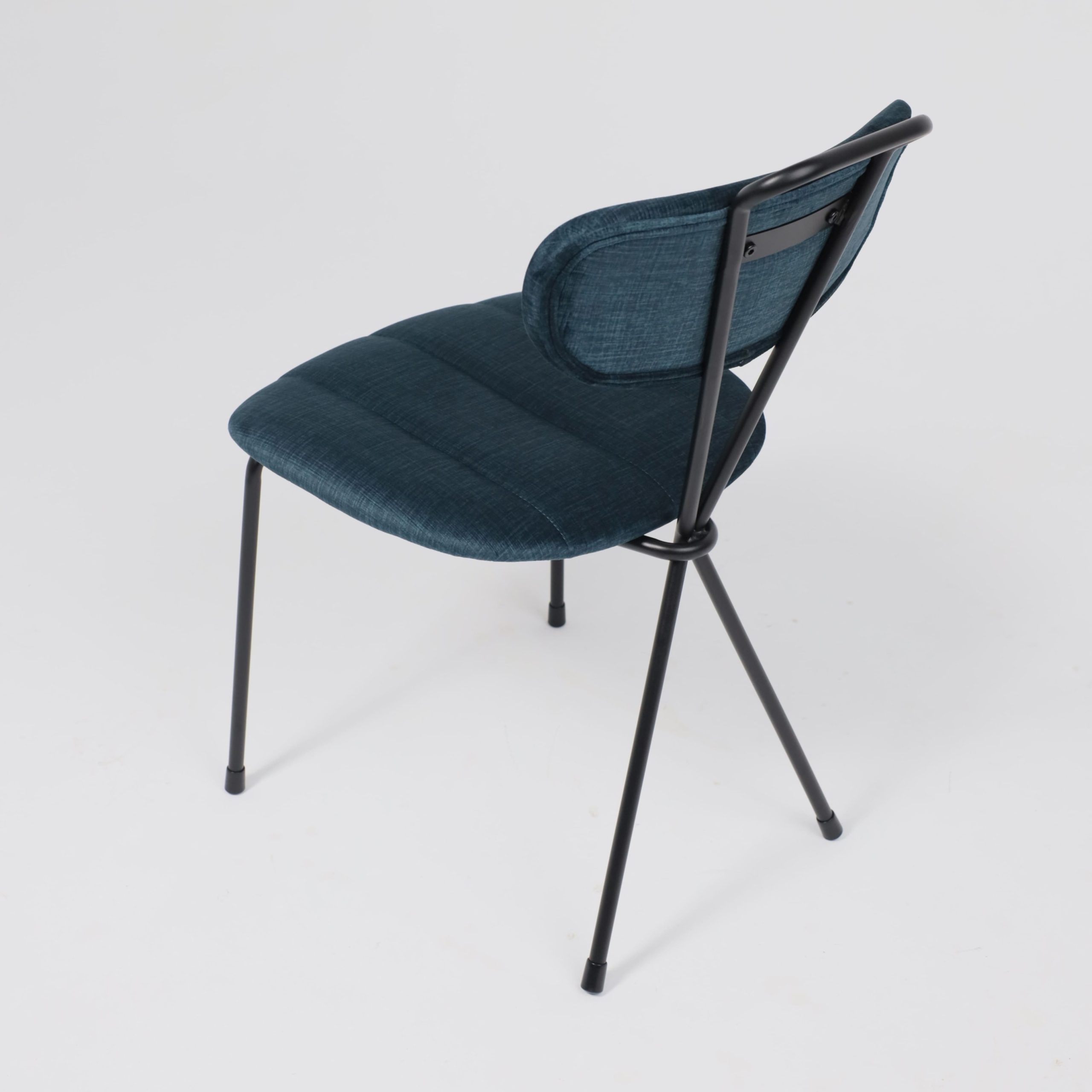 Стул TORI, темно-бирюзовый велюр VOSS 86/черный