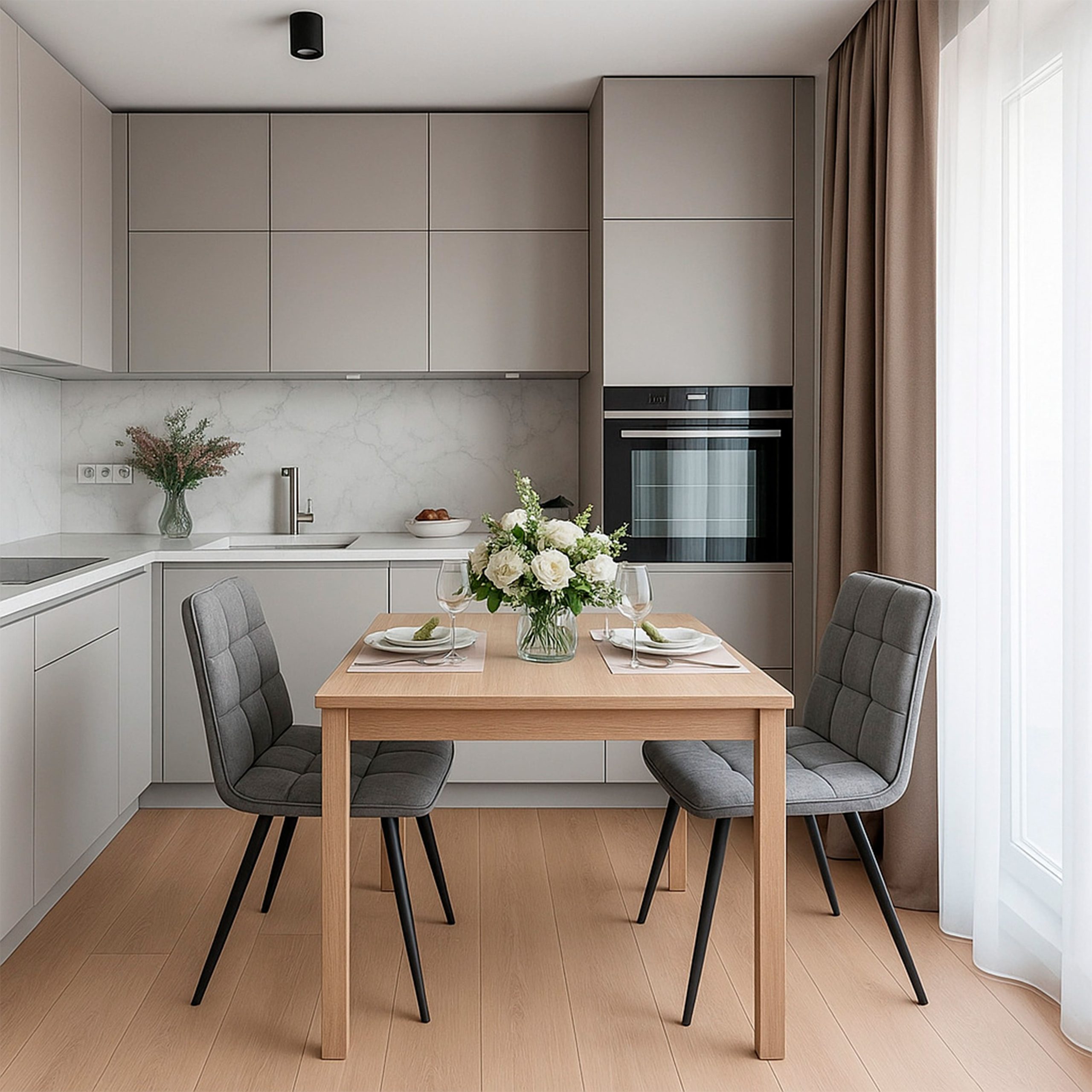 Стул ROM D, b22 GREY LUXчерный