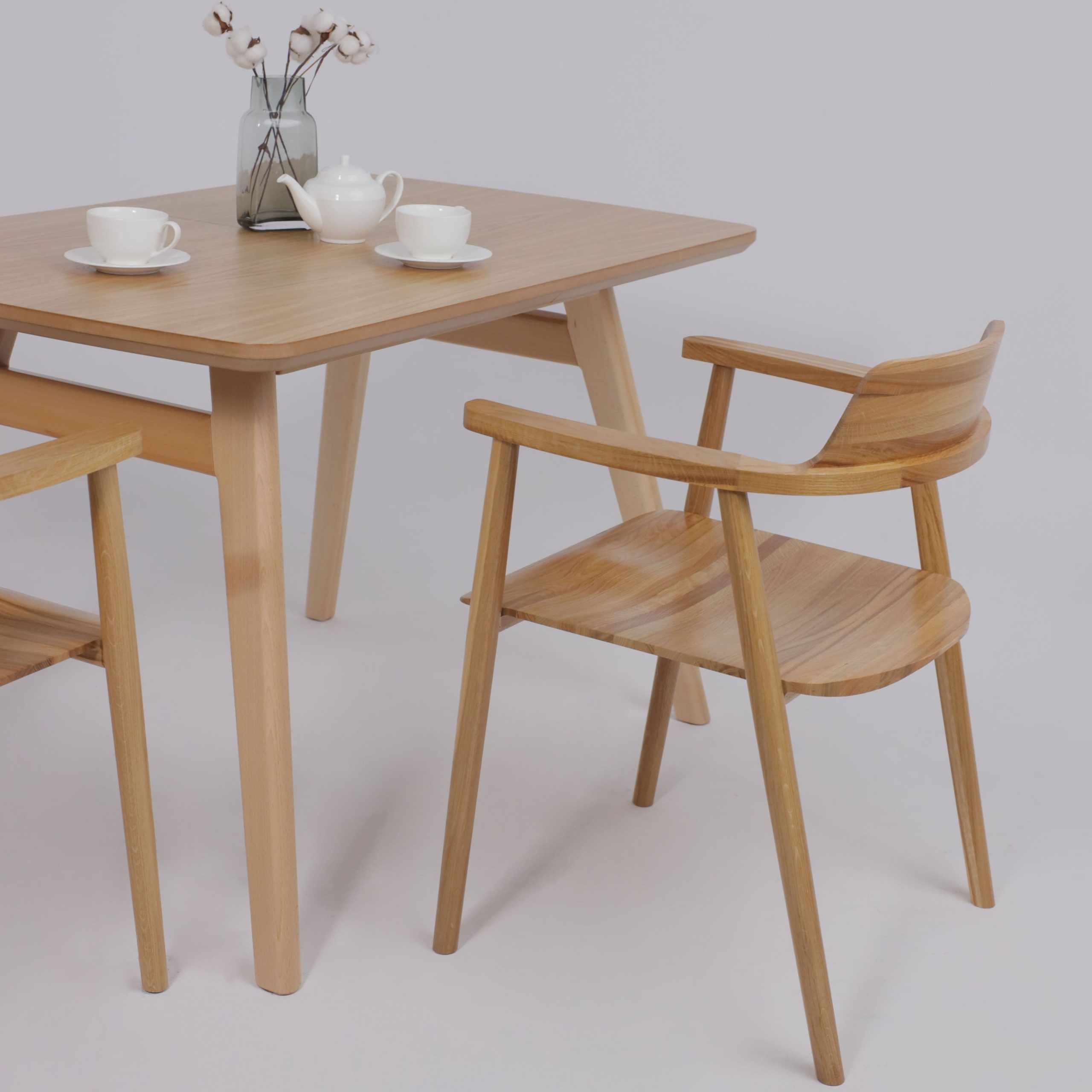 Стол ЛОНДОН-М 1200(1600)*800, Светлый бук без тонировки/Светлый бук