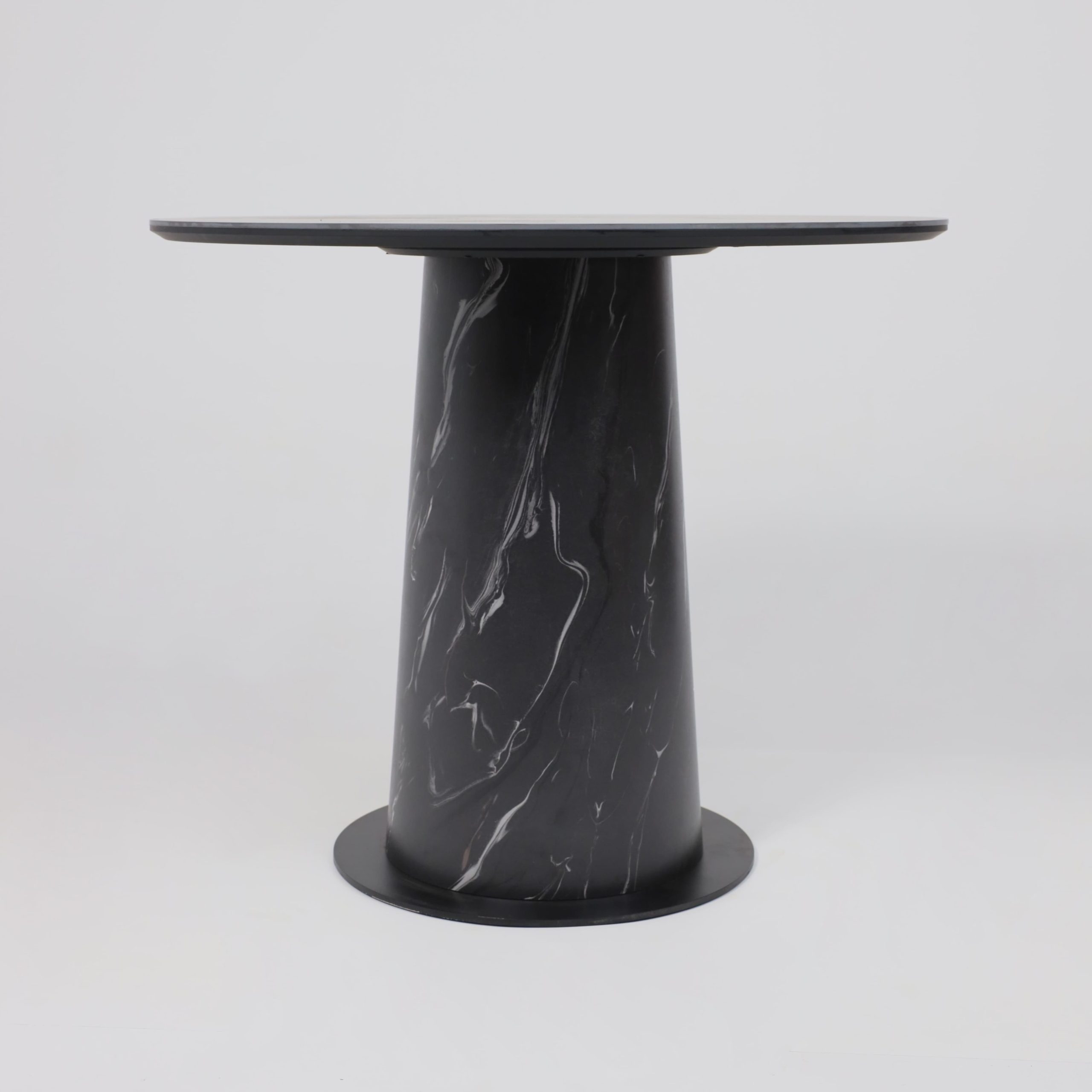 Стол AV 2317, МДФ+керамика, нераздвижной 900 черный, матовый SHAKESPEARE/черный+HPL Асти