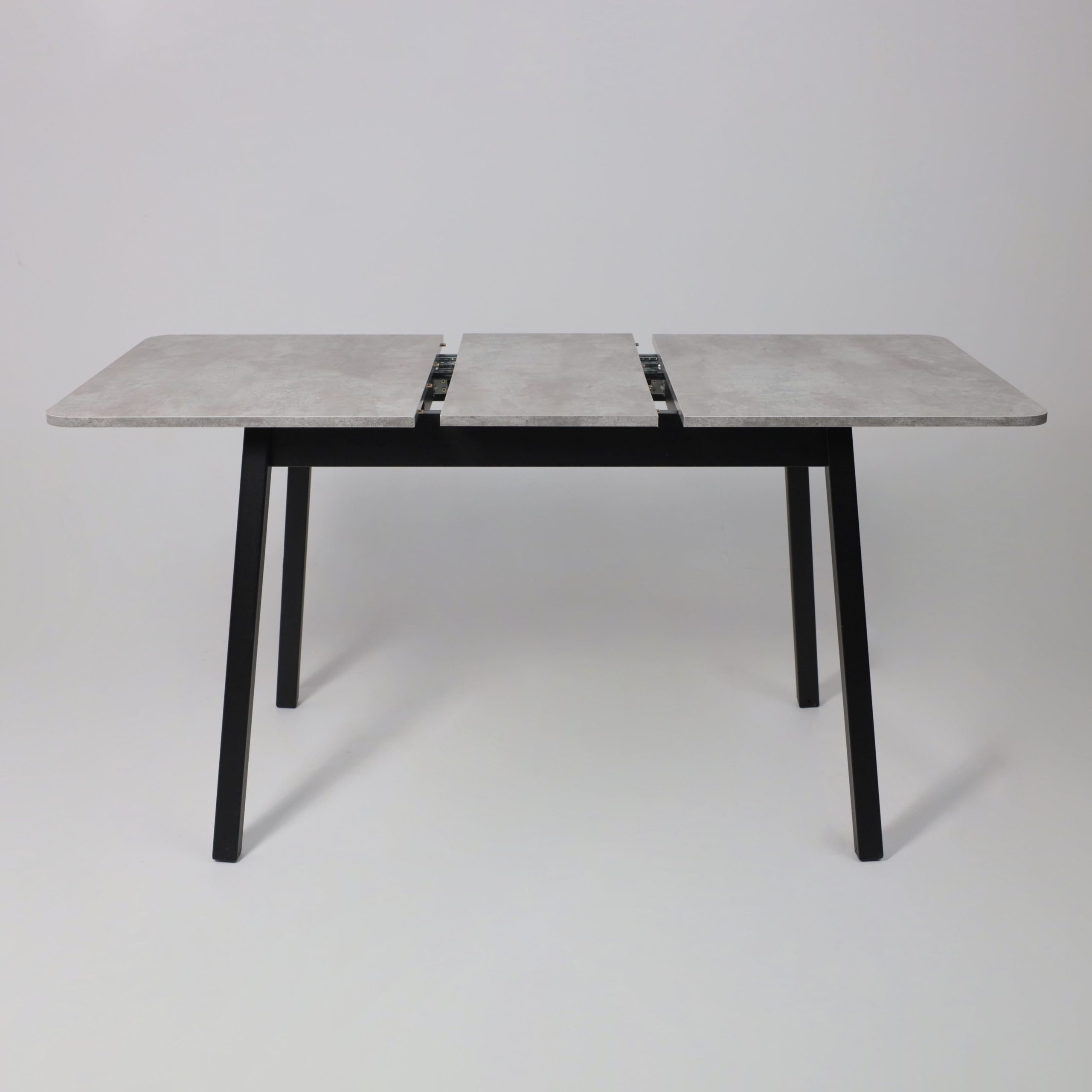 Стол TIRK RADIAL-110, раздвижной 110(142)х70, Серый сланец/Чёрный