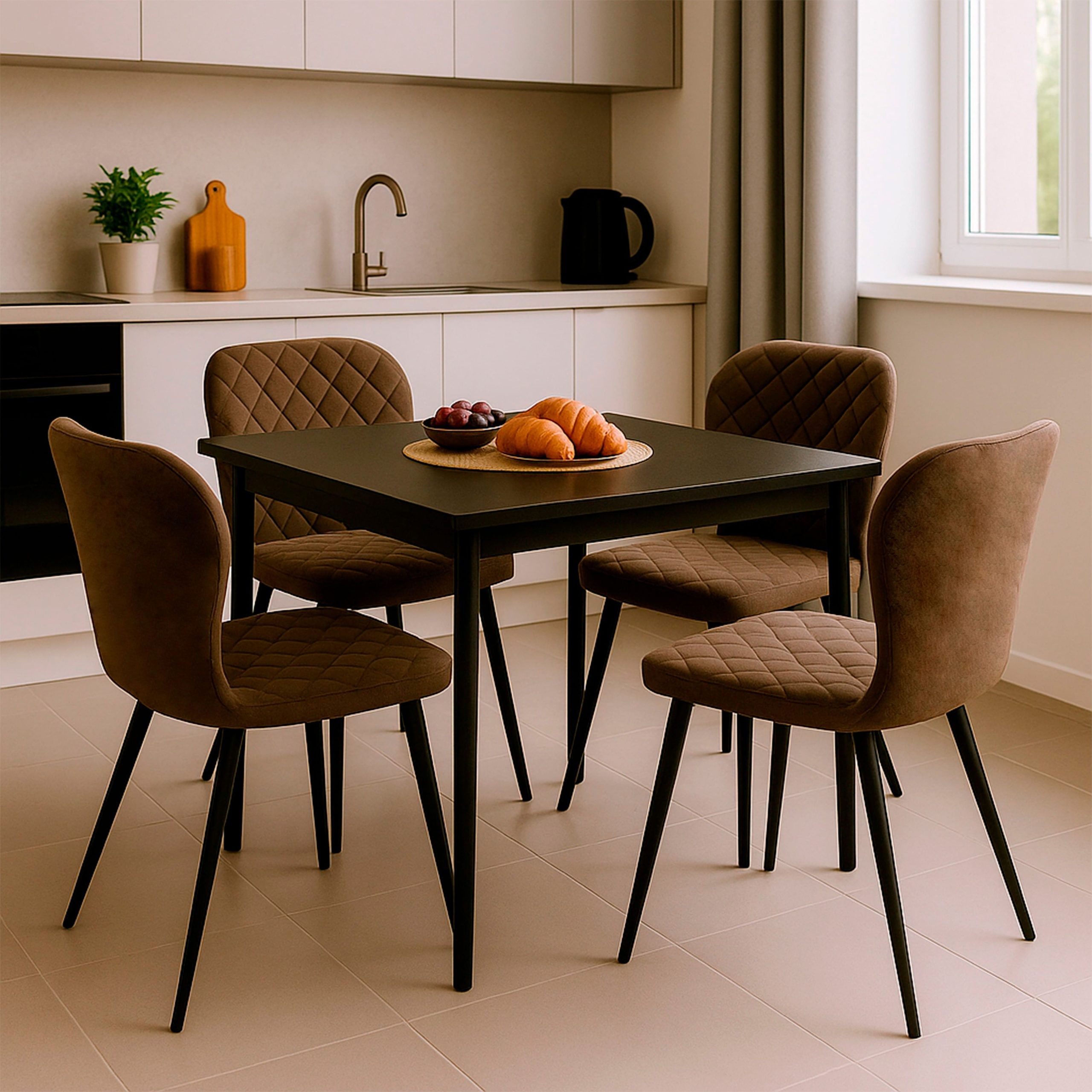 Стул ROBBY D-R 360, b05 LATTE LUXчерный