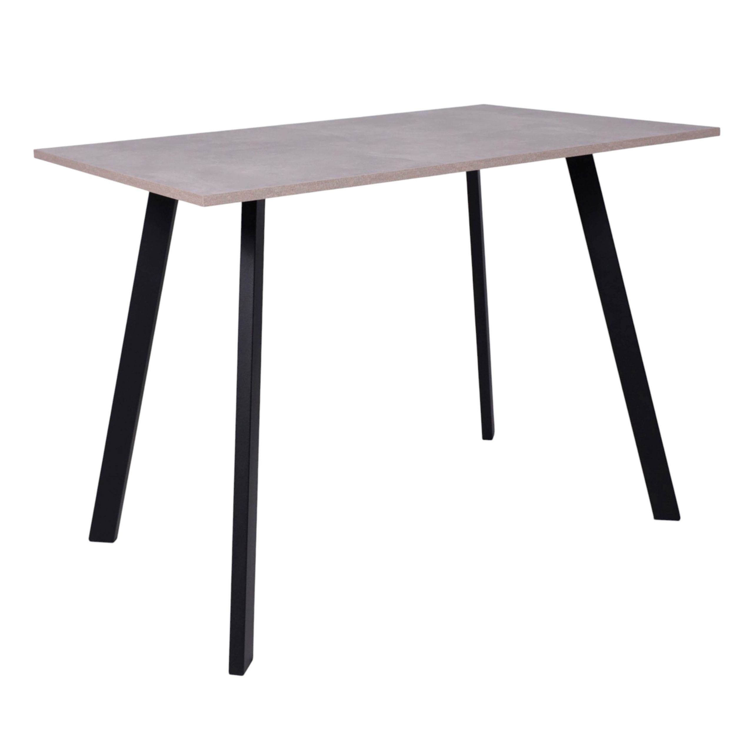 Стол SOLO 102*67, Бетон/черный