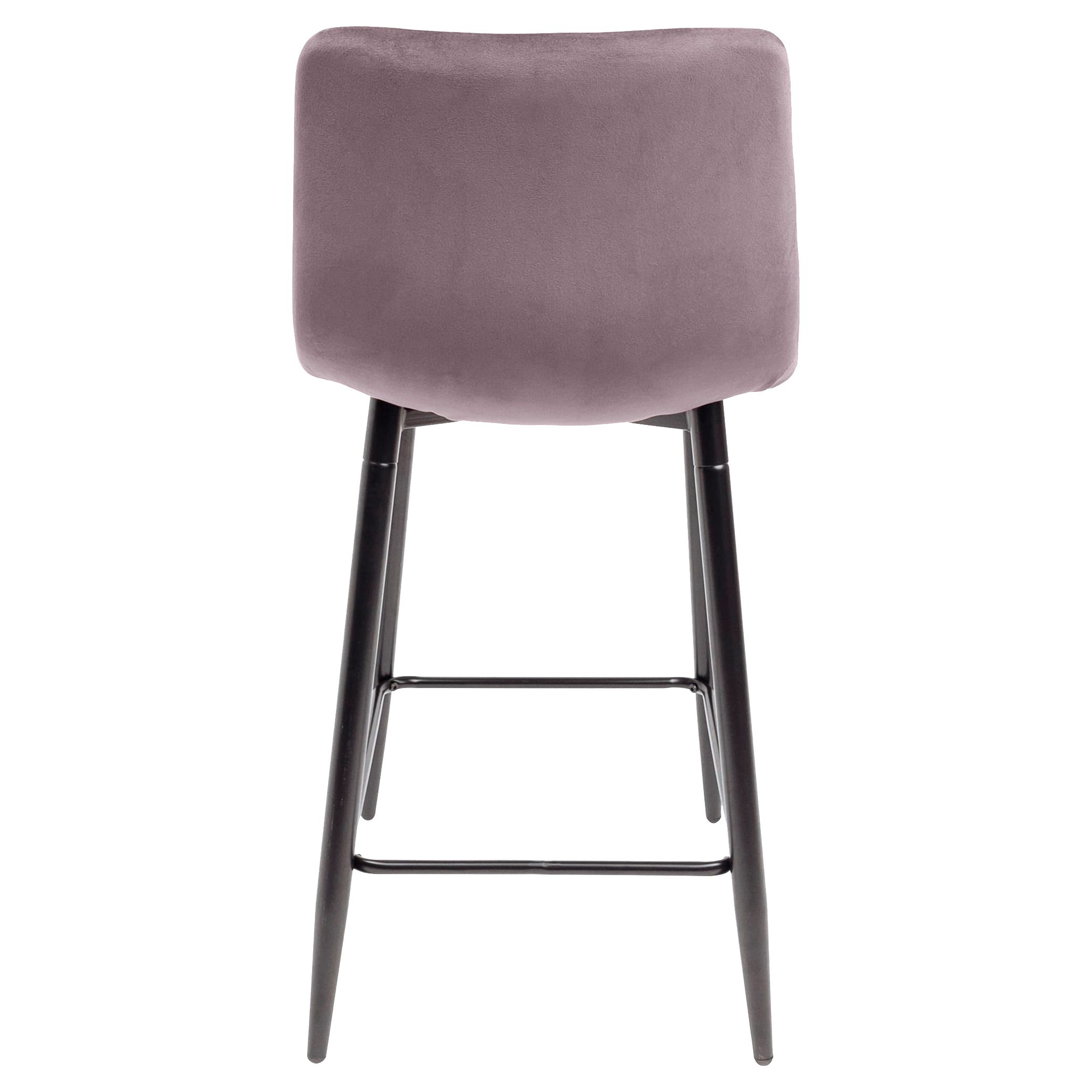 Стул барный MIA, пыльная роза велюр HLR25/черный