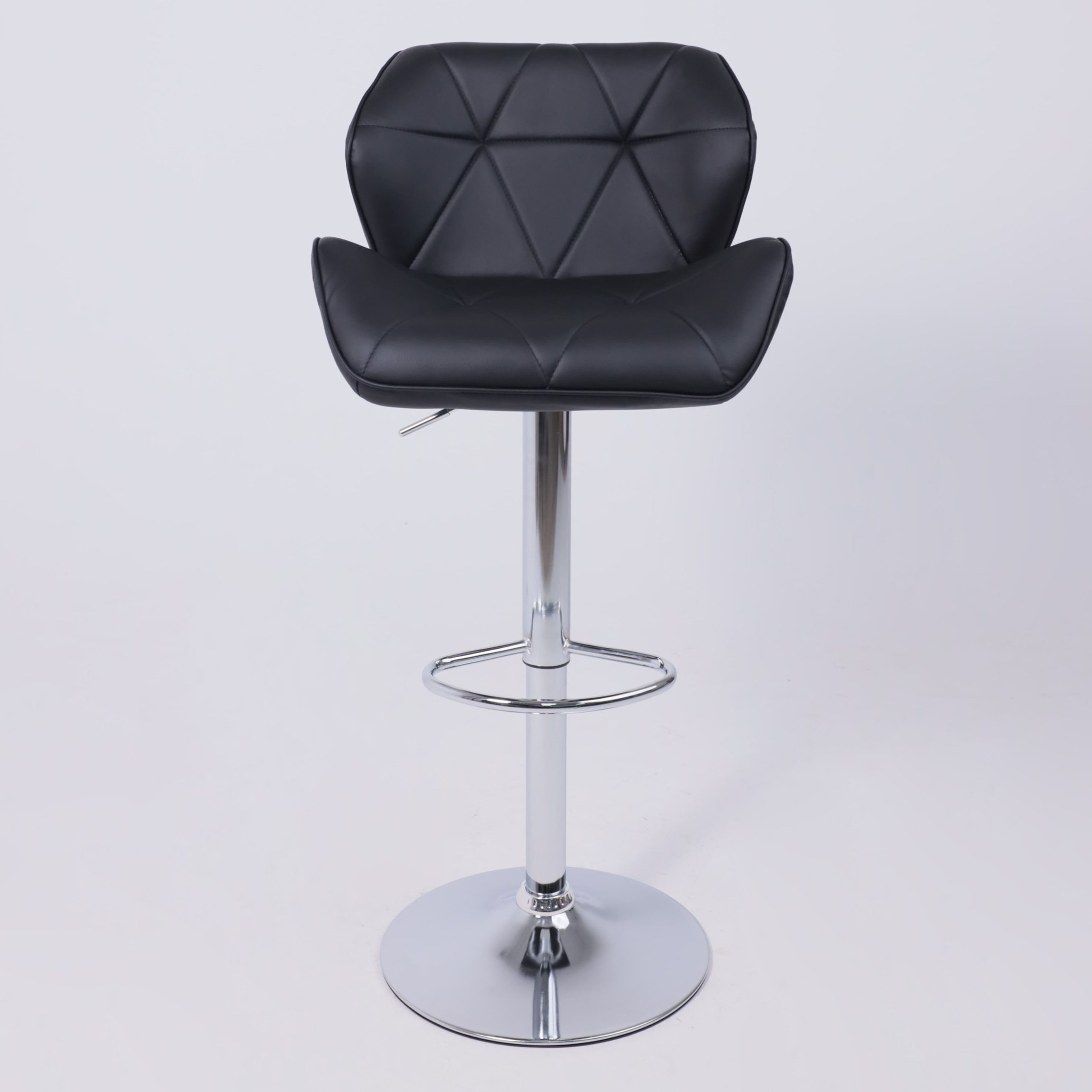 Кресло BERLIN, экокожа, черный/хром