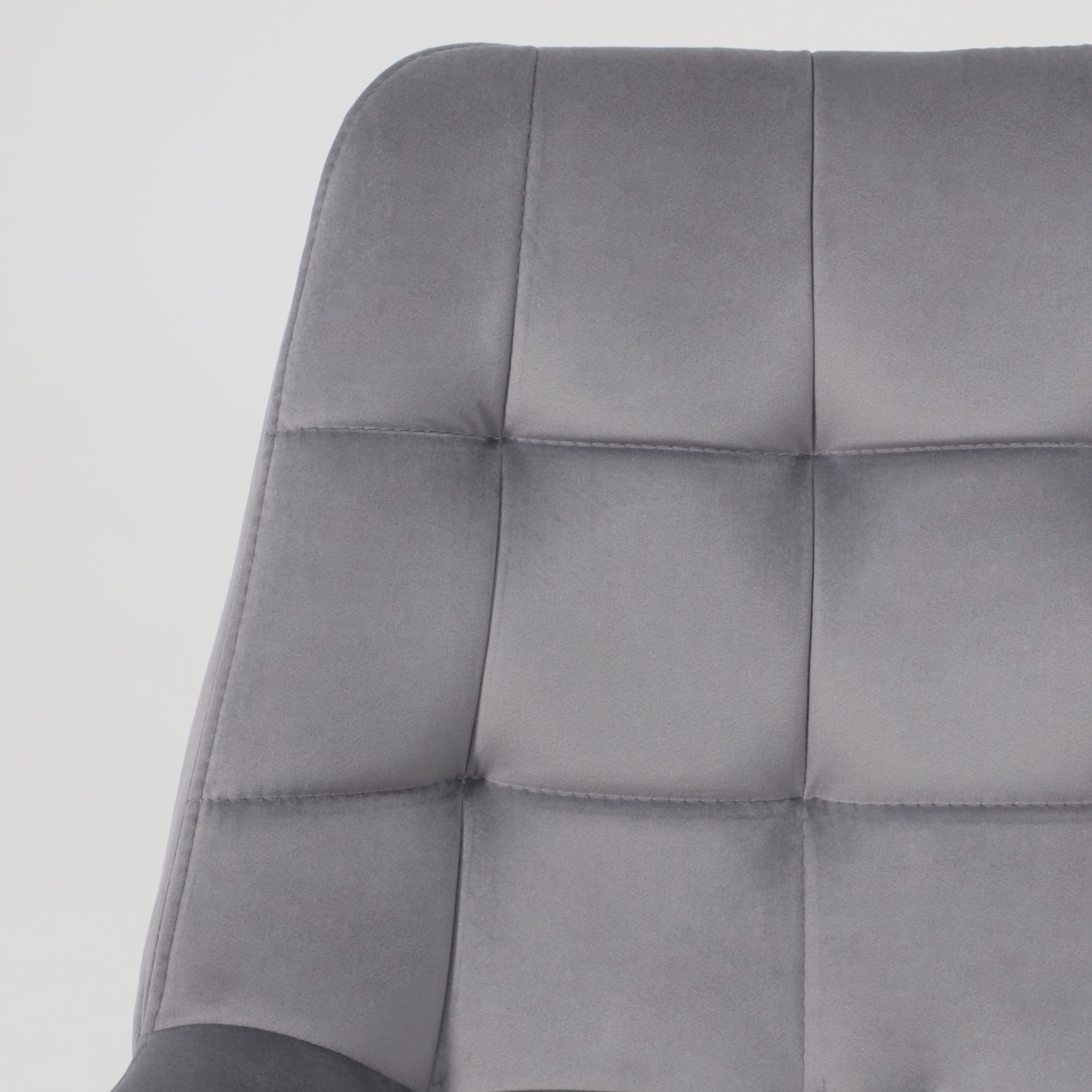 Стул AV 405, поворотный, темно-серый бархат H-15/черный