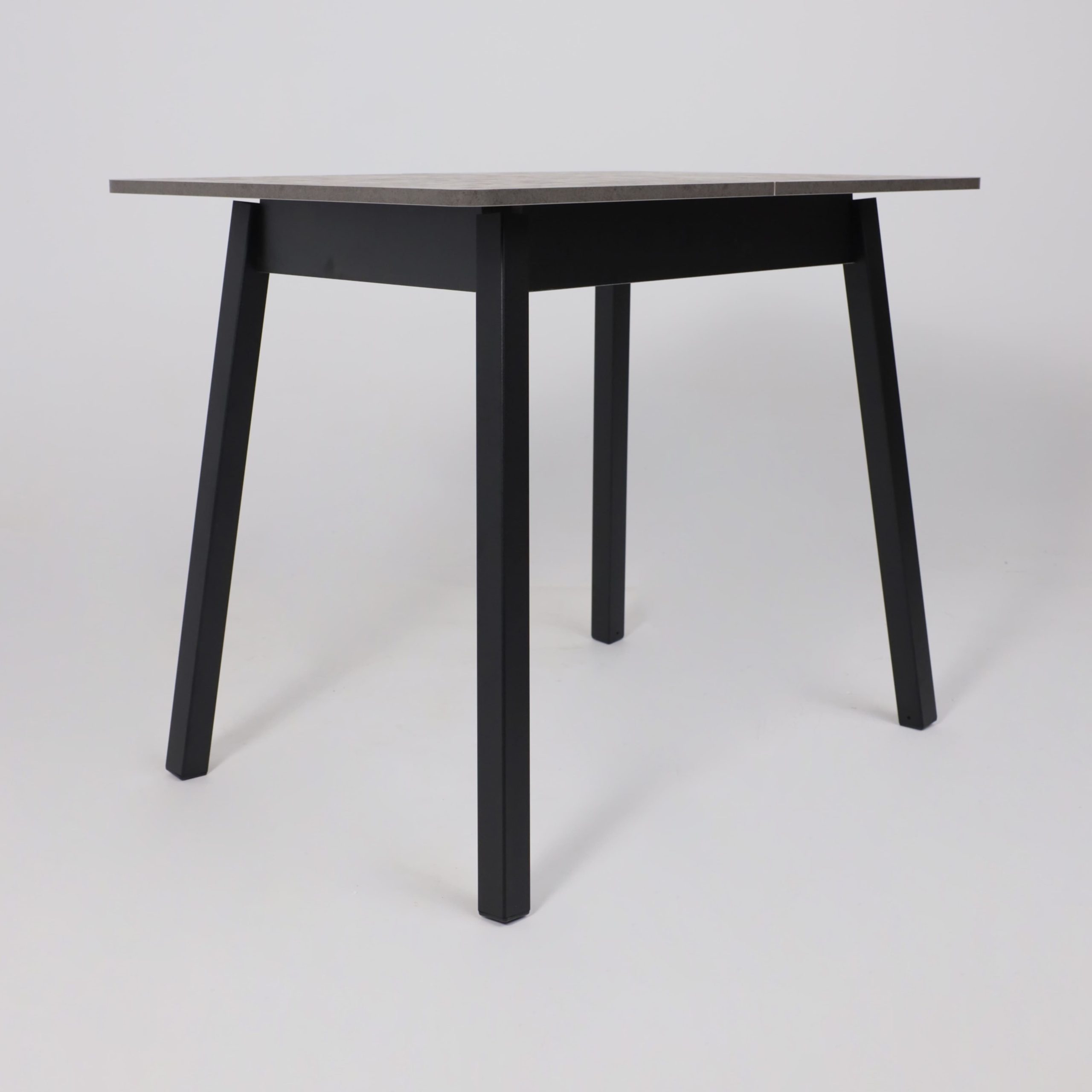 Стол TIRK RADIAL-94, раздвижной 94(126)х64, Дымчатая керамика/Чёрный