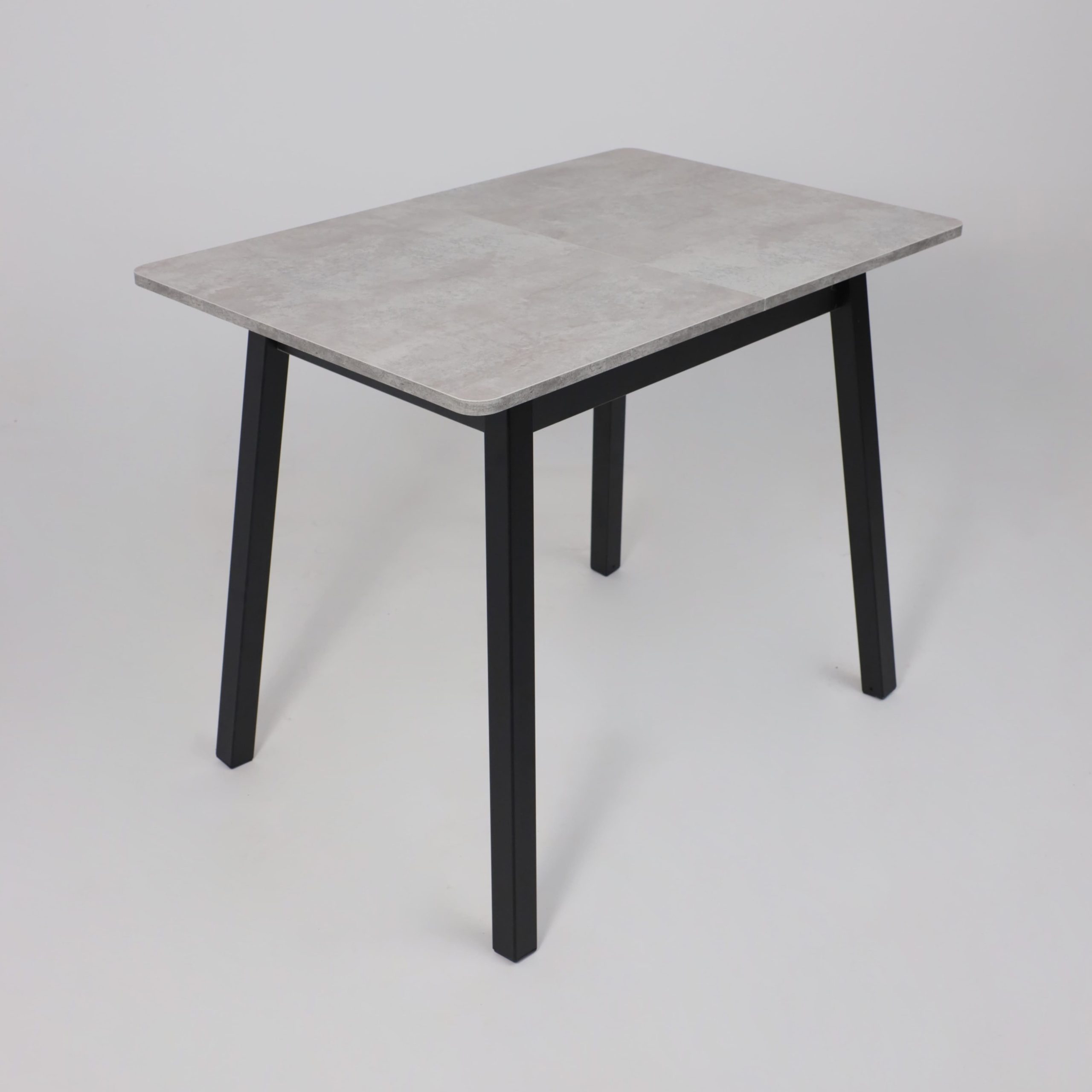 Стол TIRK RADIAL-94, раздвижной 94(126)х64, Серый сланец/Чёрный