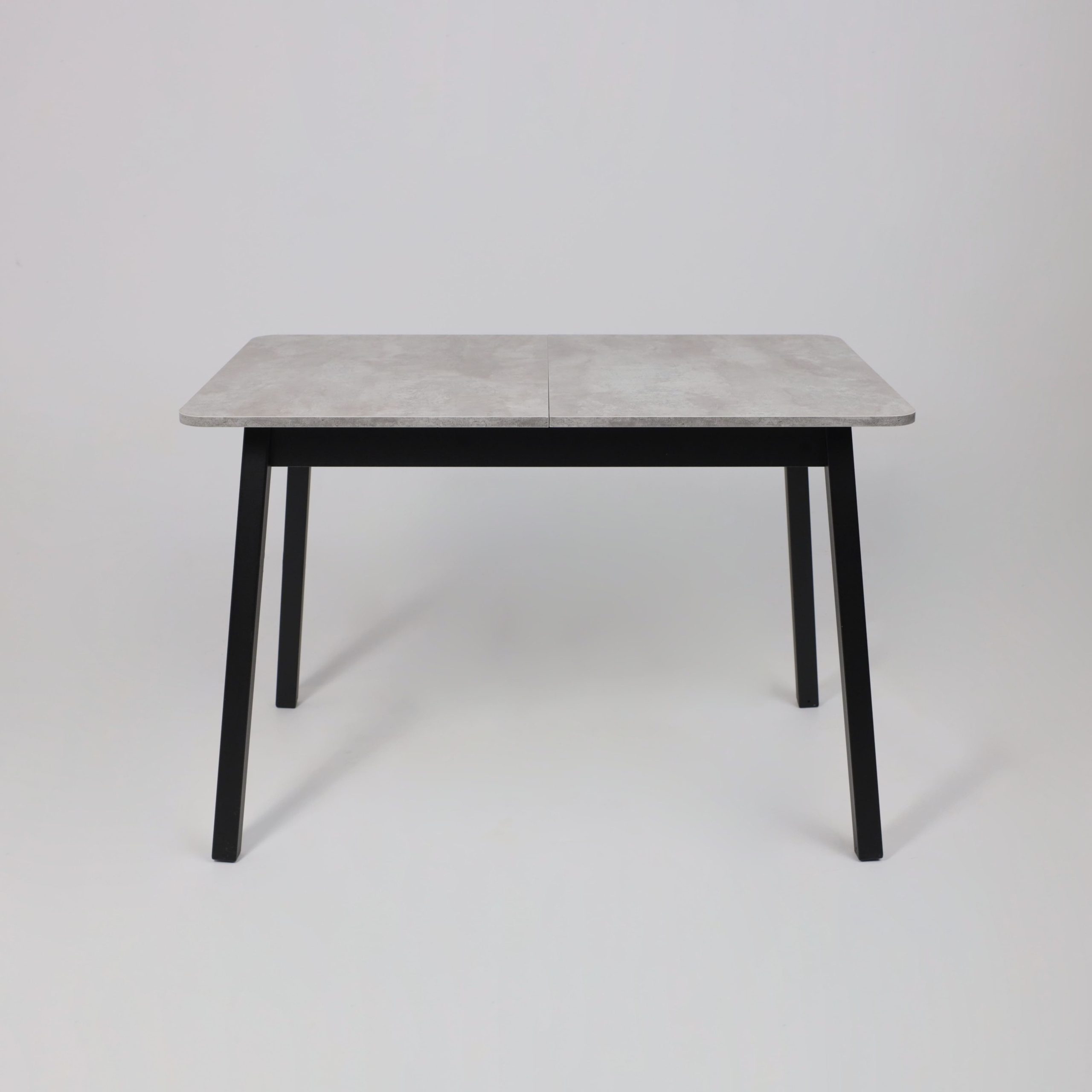 Стол TIRK RADIAL-110, раздвижной 110(142)х70, Серый сланец/Чёрный