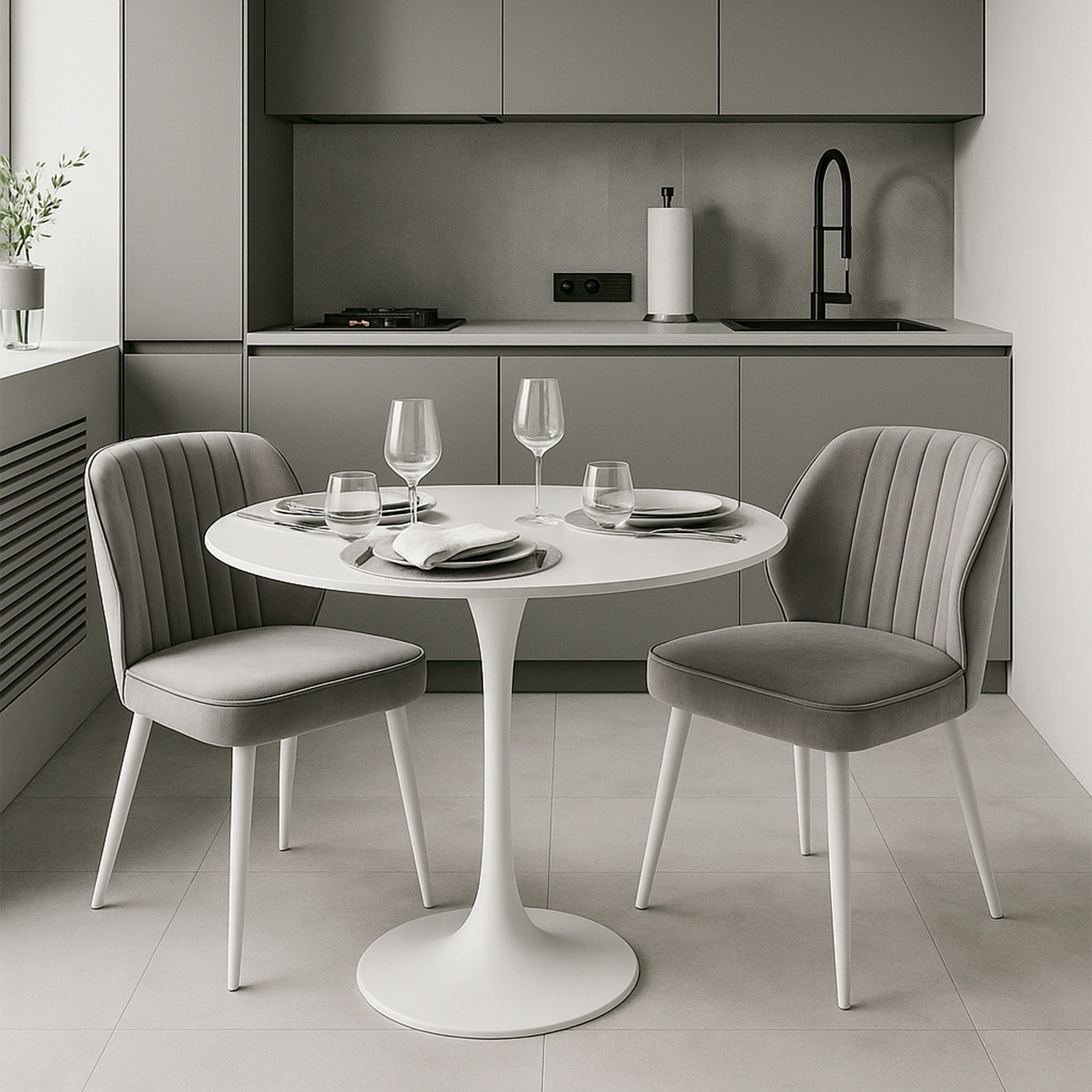 Стул MICHAEL, d09 STEEL LUXбелый