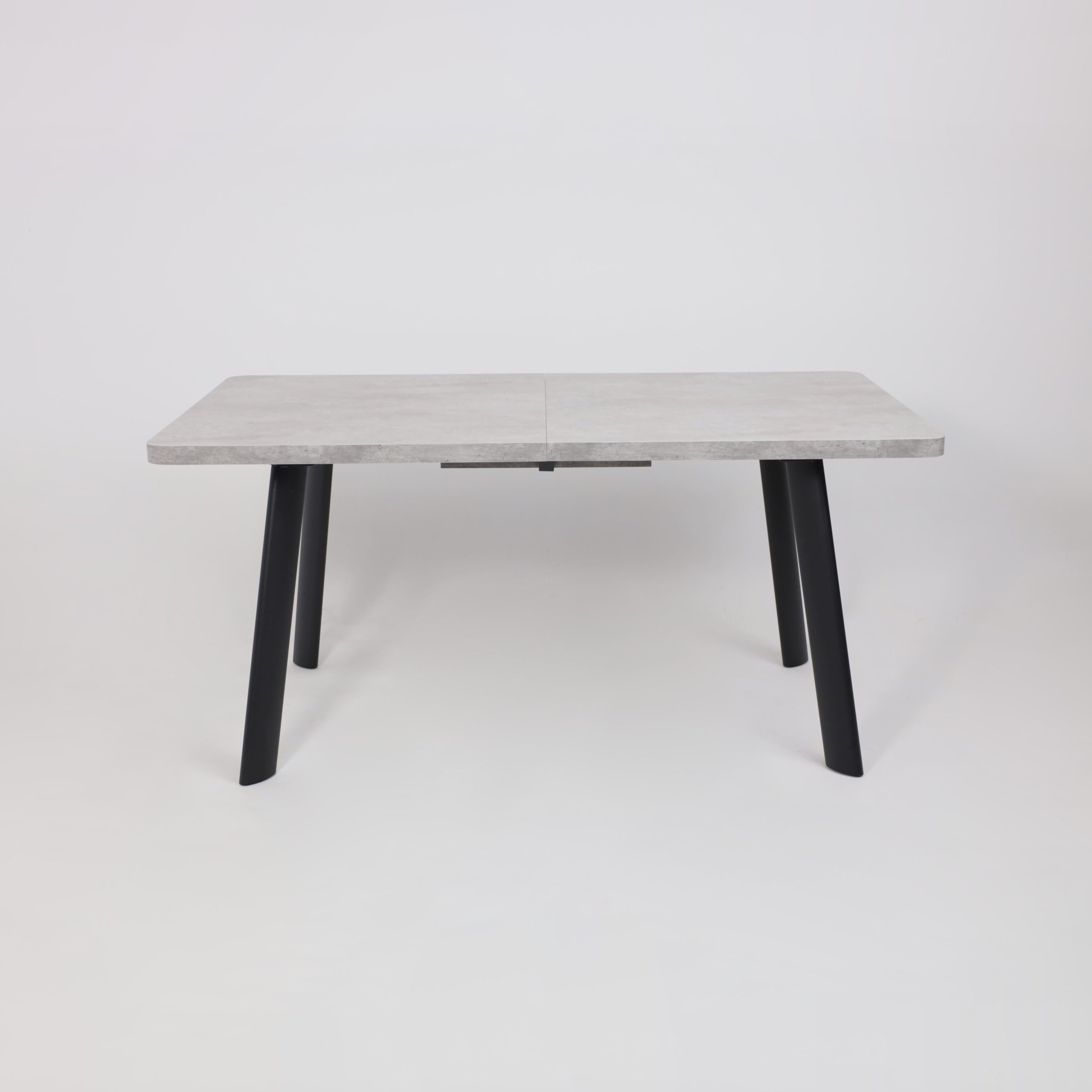 Стол LEON LUX RADIAL-160, раздвижной 160(205)х90, Серый сланец/Чёрный