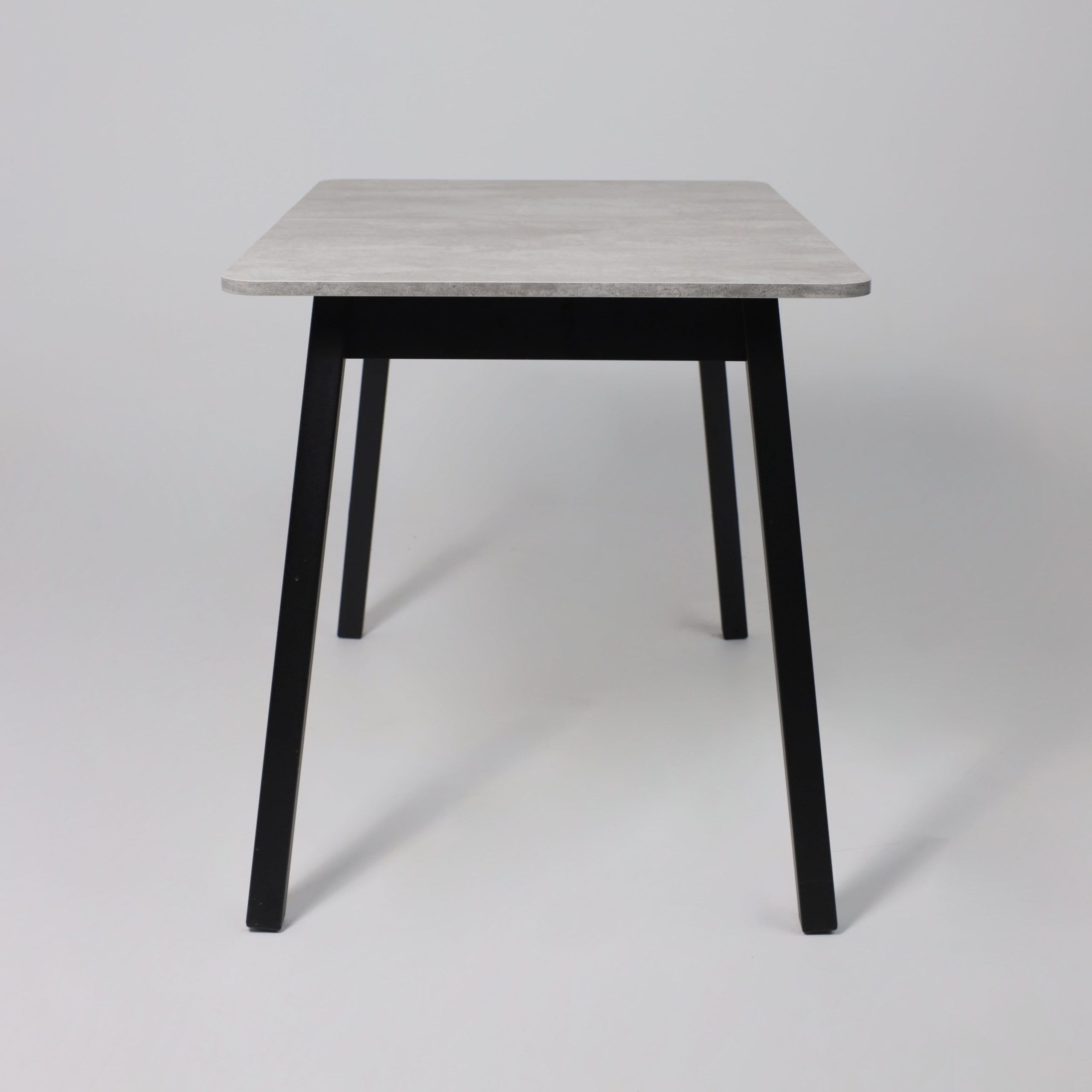 Стол TIRK RADIAL-110, раздвижной 110(142)х70, Серый сланец/Чёрный