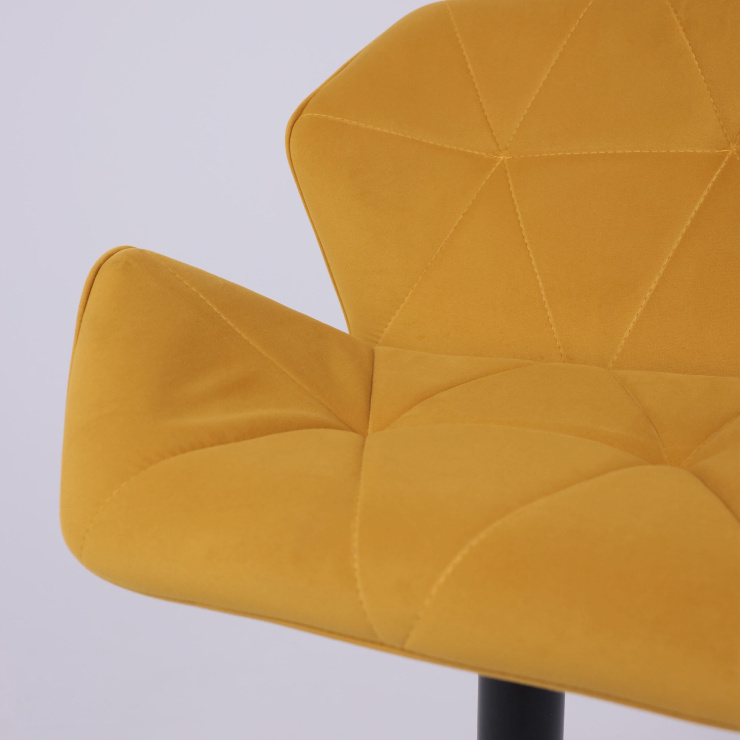 Кресло барное BERLIN GB, Velutto 56 горчичный велюр/черный