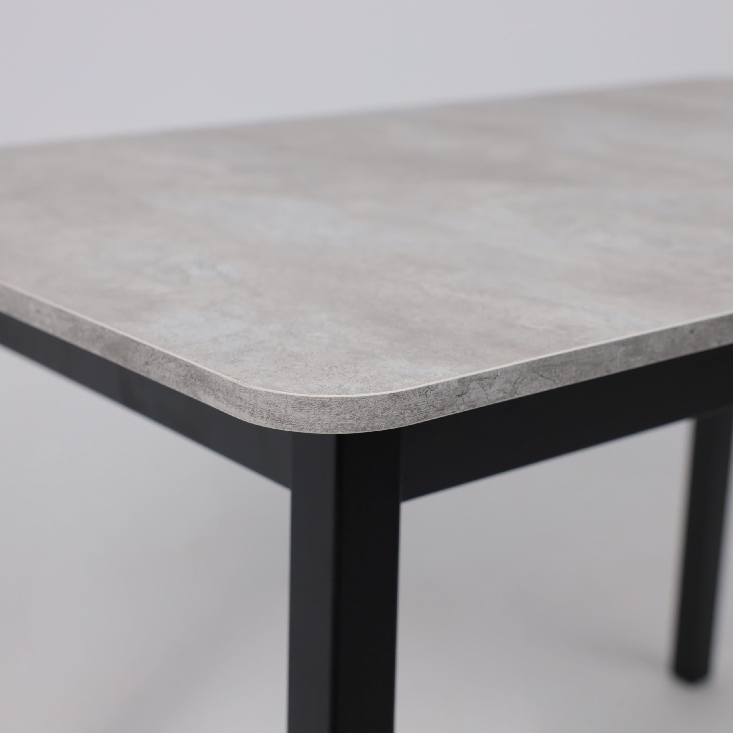 Стол TIRK RADIAL-110, раздвижной 110(142)х70, Серый сланец/Чёрный