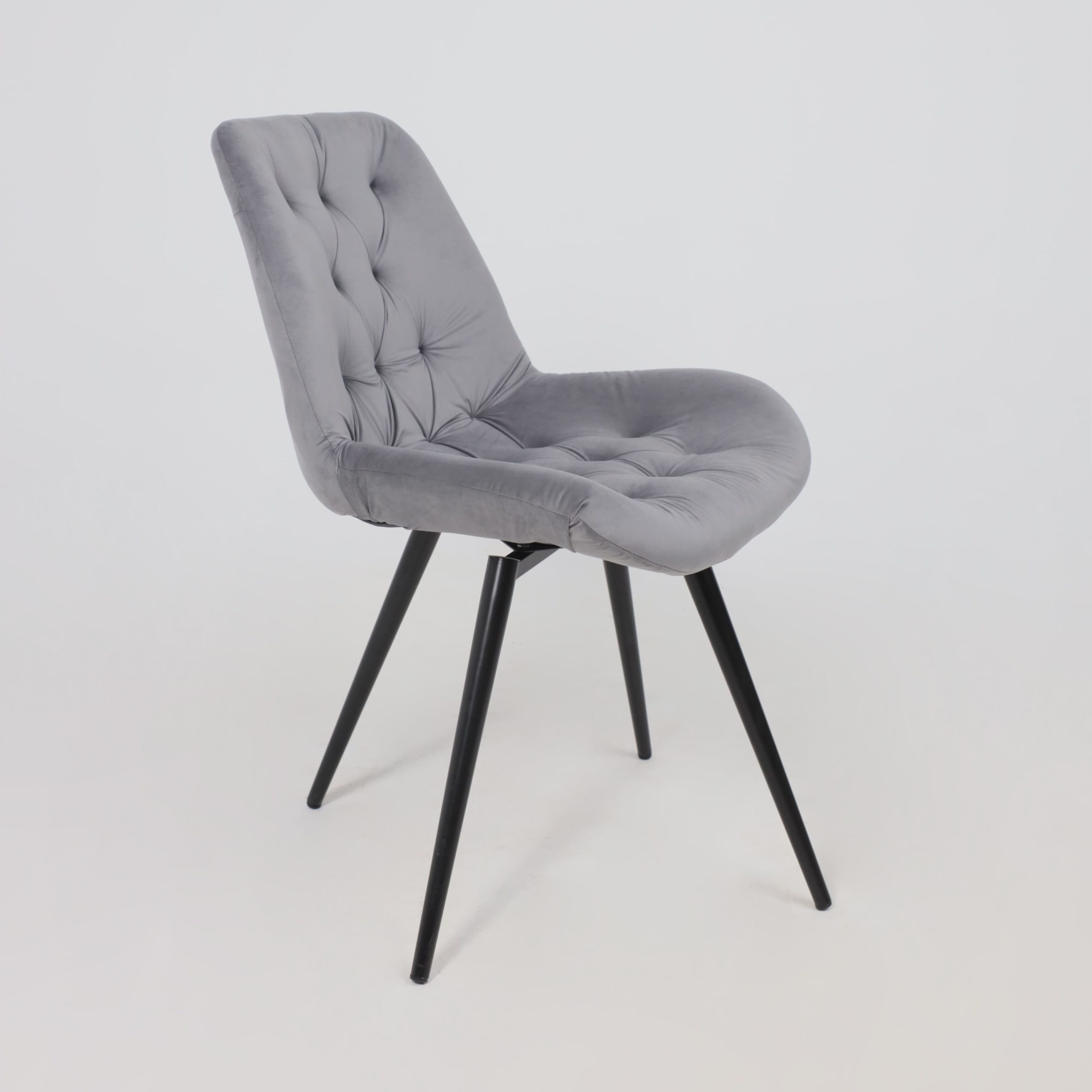 Стул AV 435, поворотный, темно-серый бархат H-15/черный