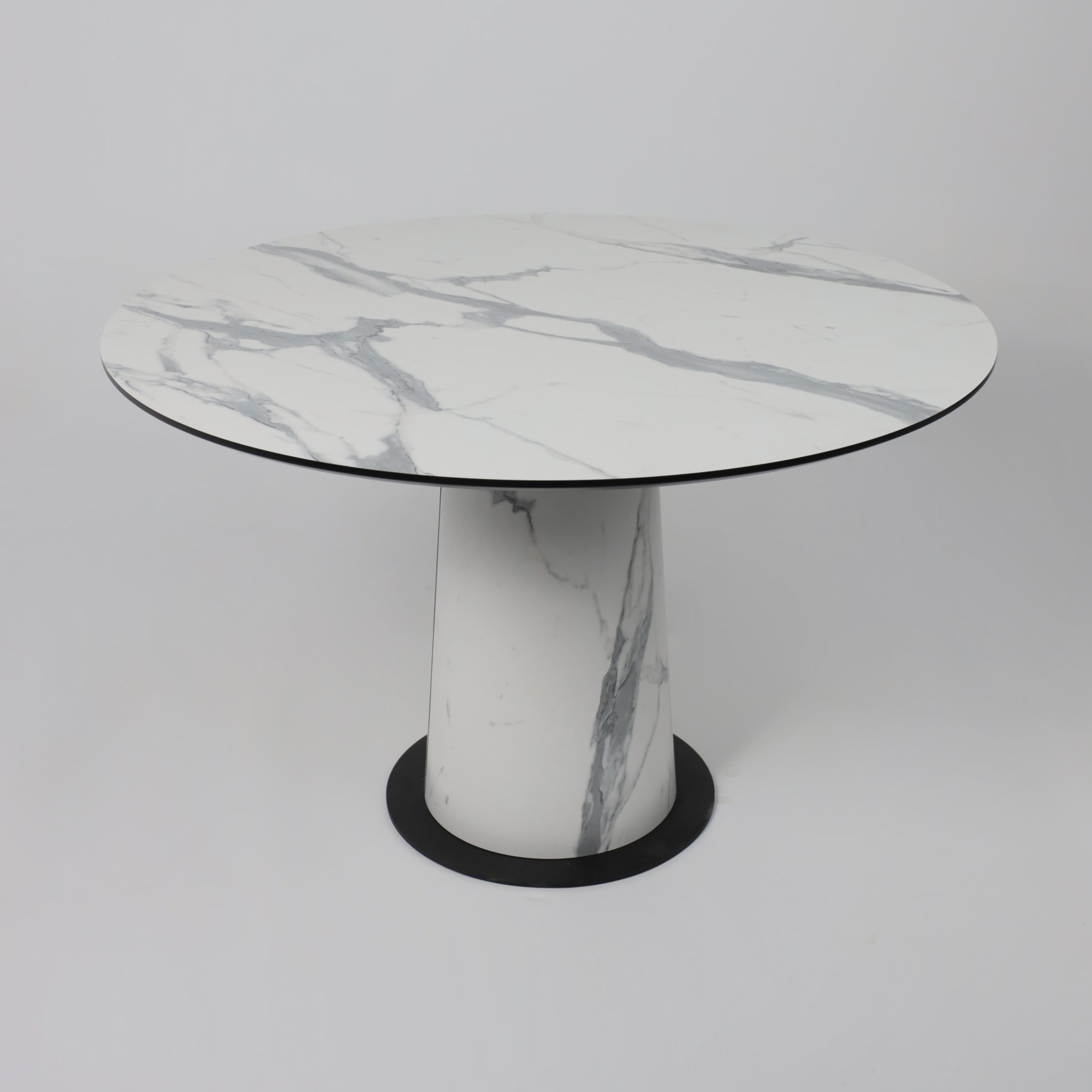 Стол AV 1317, HPL+МДФ, нераздвижной 1200 Мрамор белый/черный