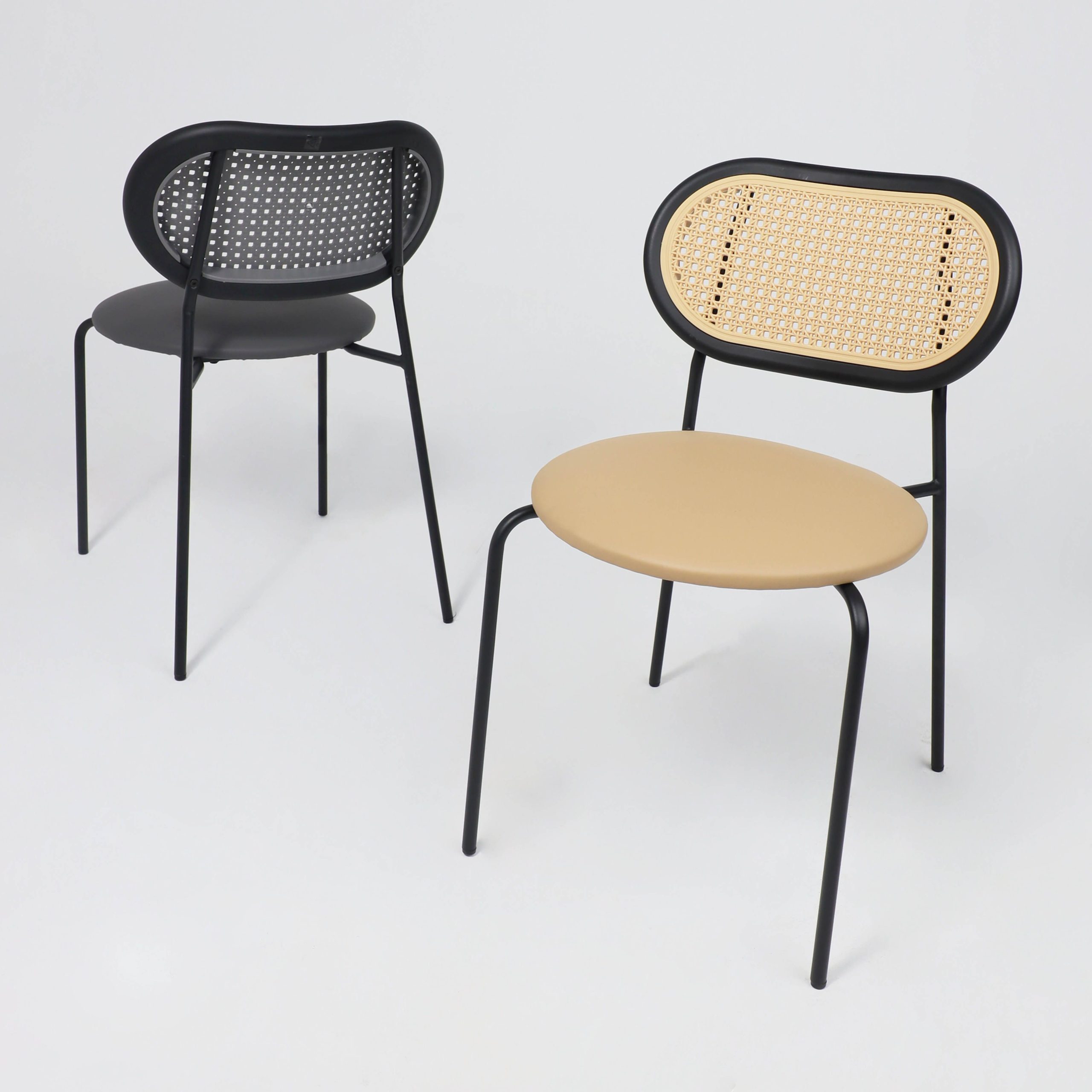 Стул TEO, серый/чёрный