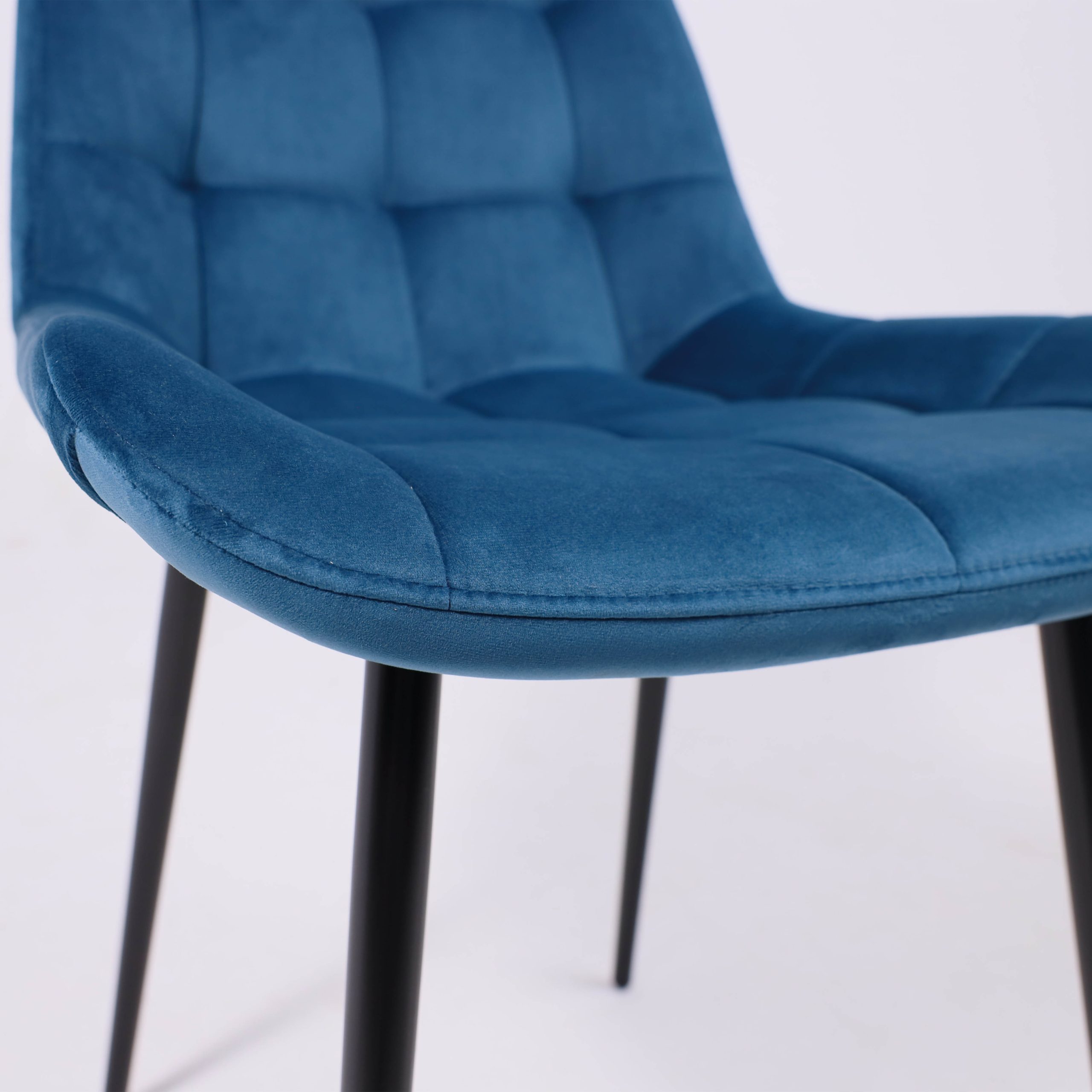 Стул AV 405, синий бархат H-58/черный