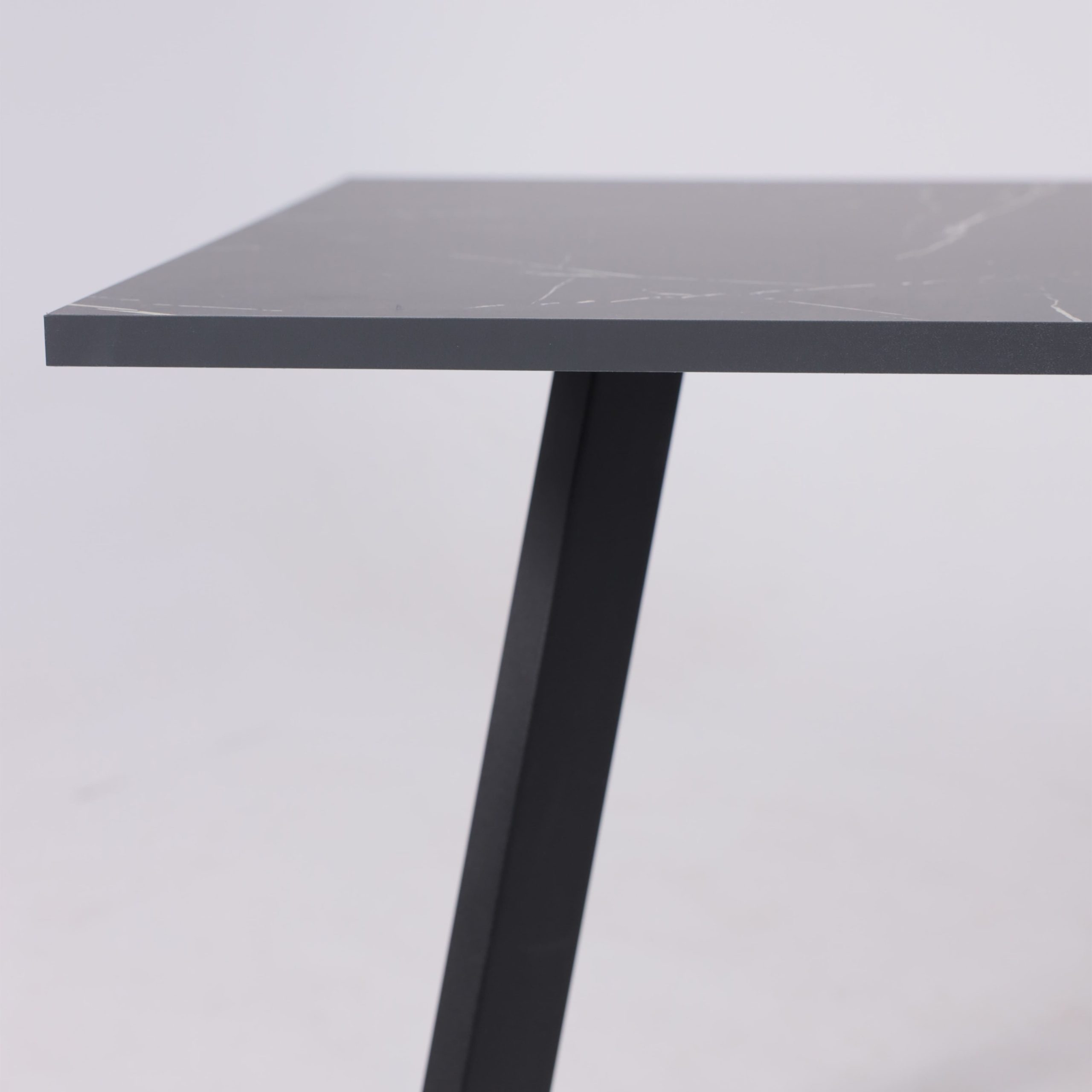 Стол SOLO 102*67, Мрамор неро маркина/черный