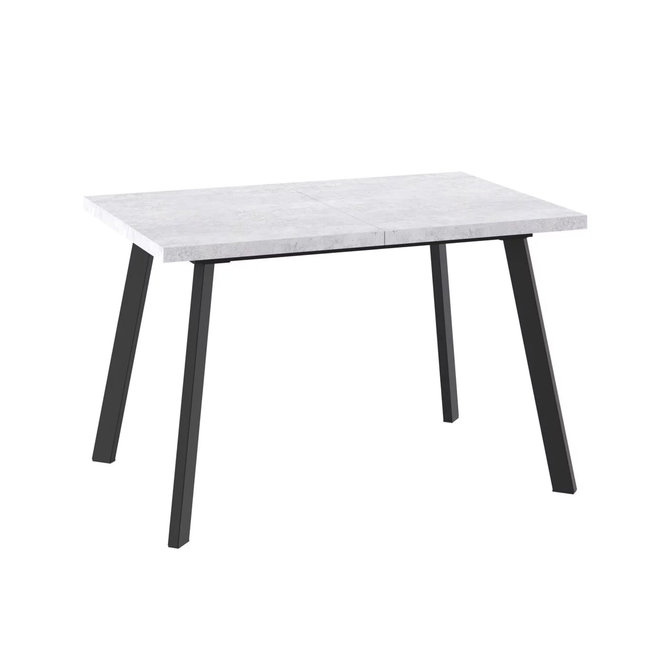 Стол BORG-140, раздвижной 140(180)х85, Серый сланец/Чёрный