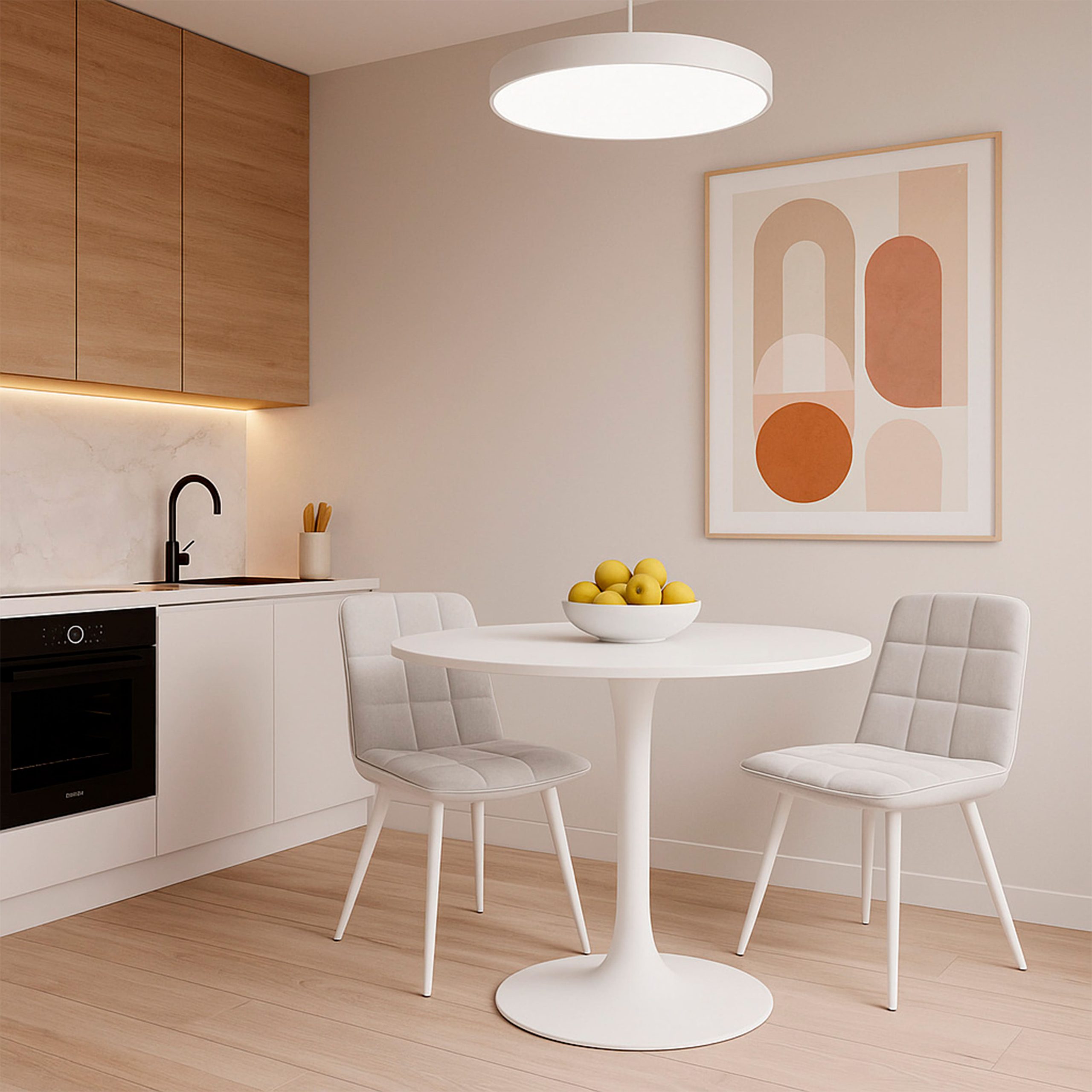 Стул ROM D, b20 SILVER LUXбелый