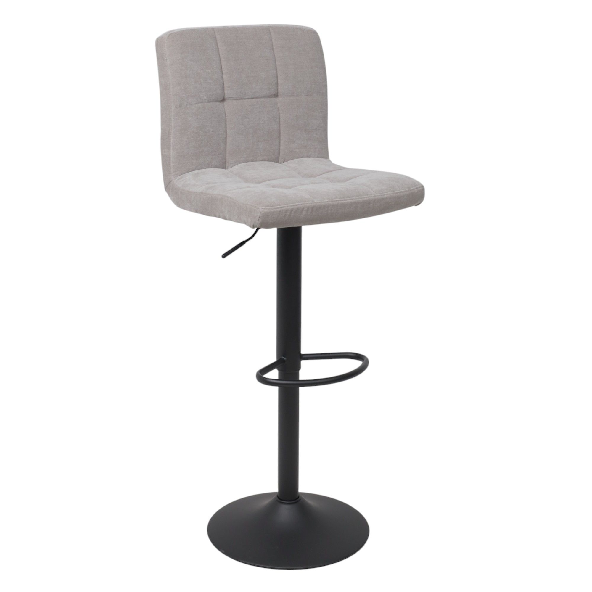 Стул барный LOGOS, серый шенилл Ote Canna 452/черный