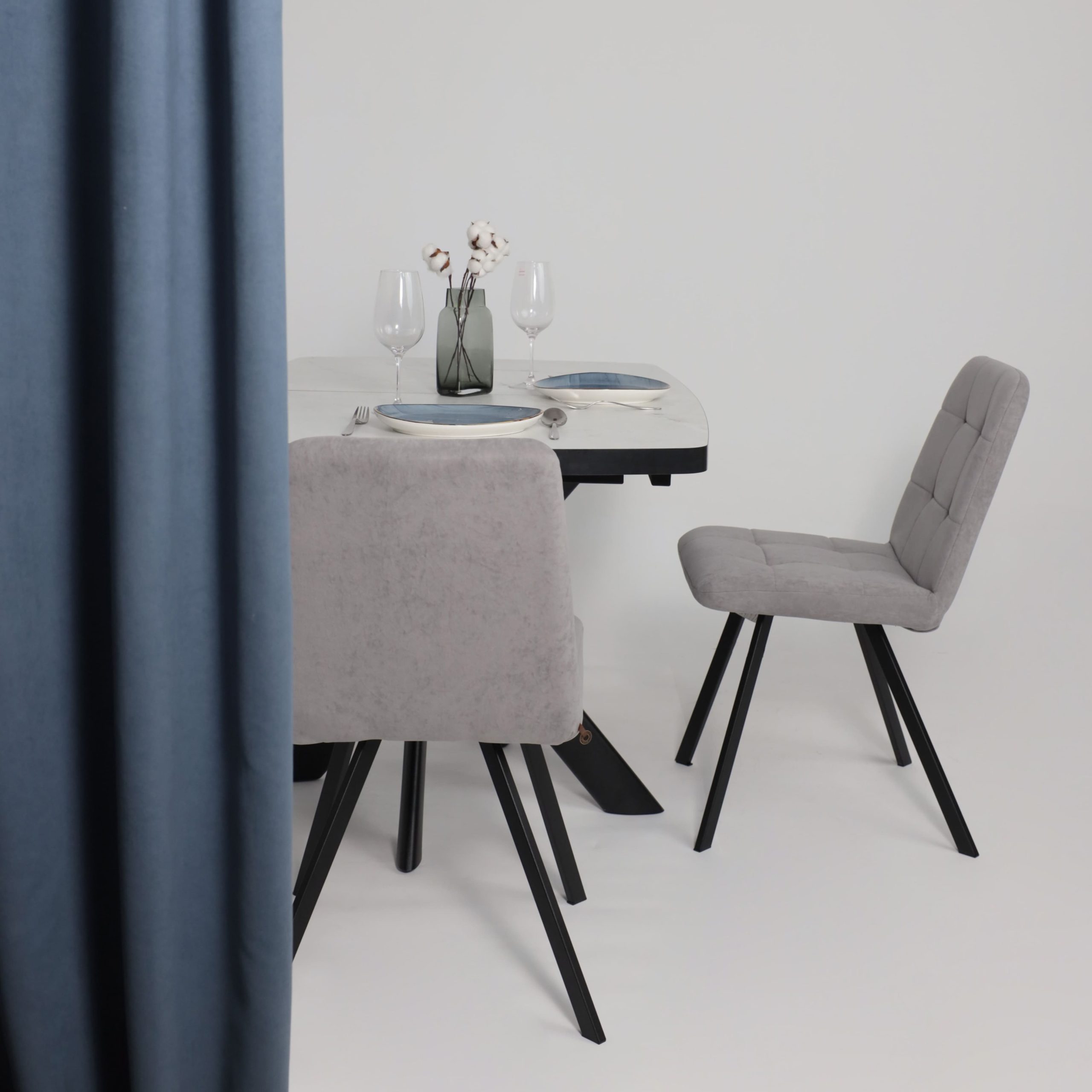 Стул ROMMY, b22 GREY LUXчерный