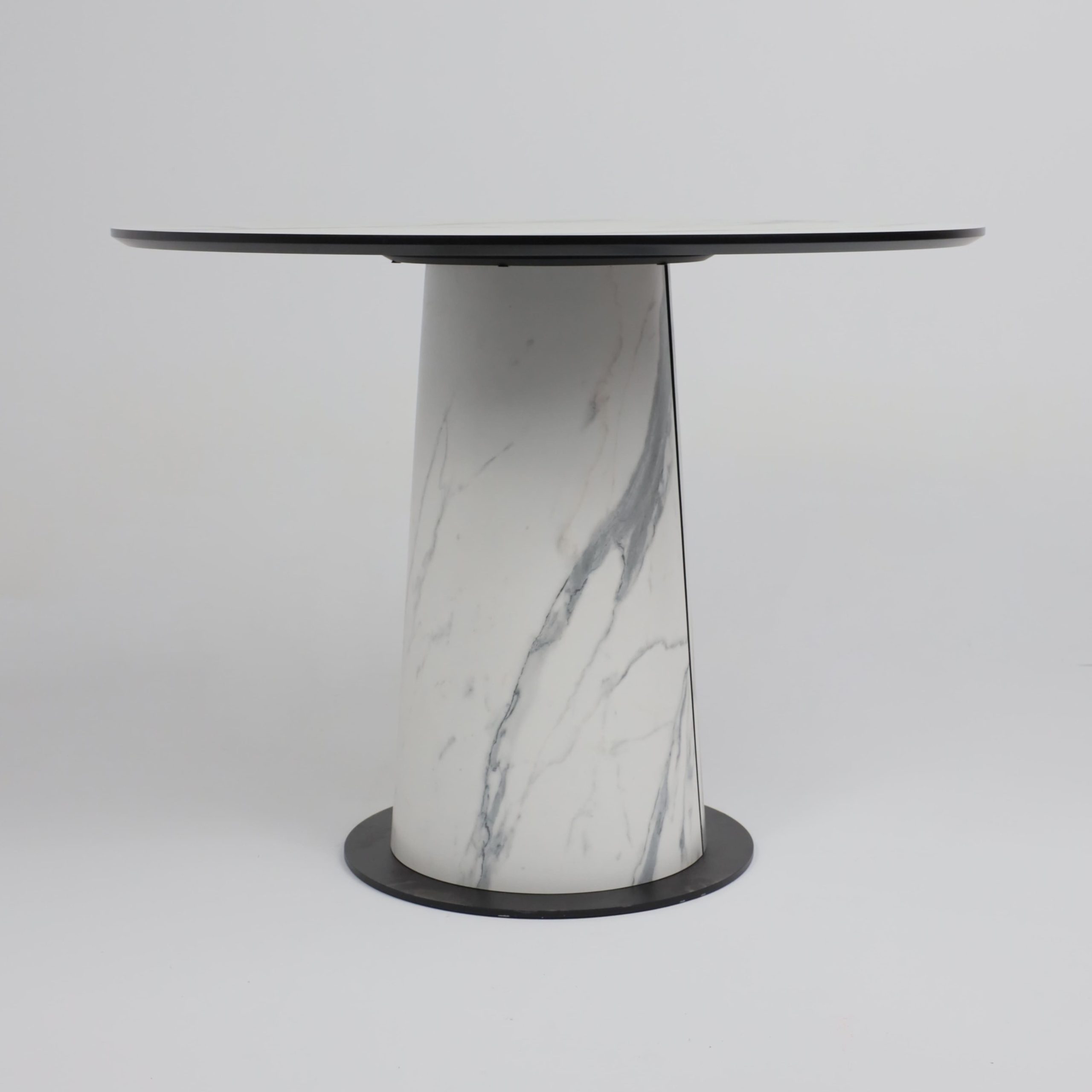 Стол AV 1317, HPL+МДФ, нераздвижной 1000 Мрамор белый/черный