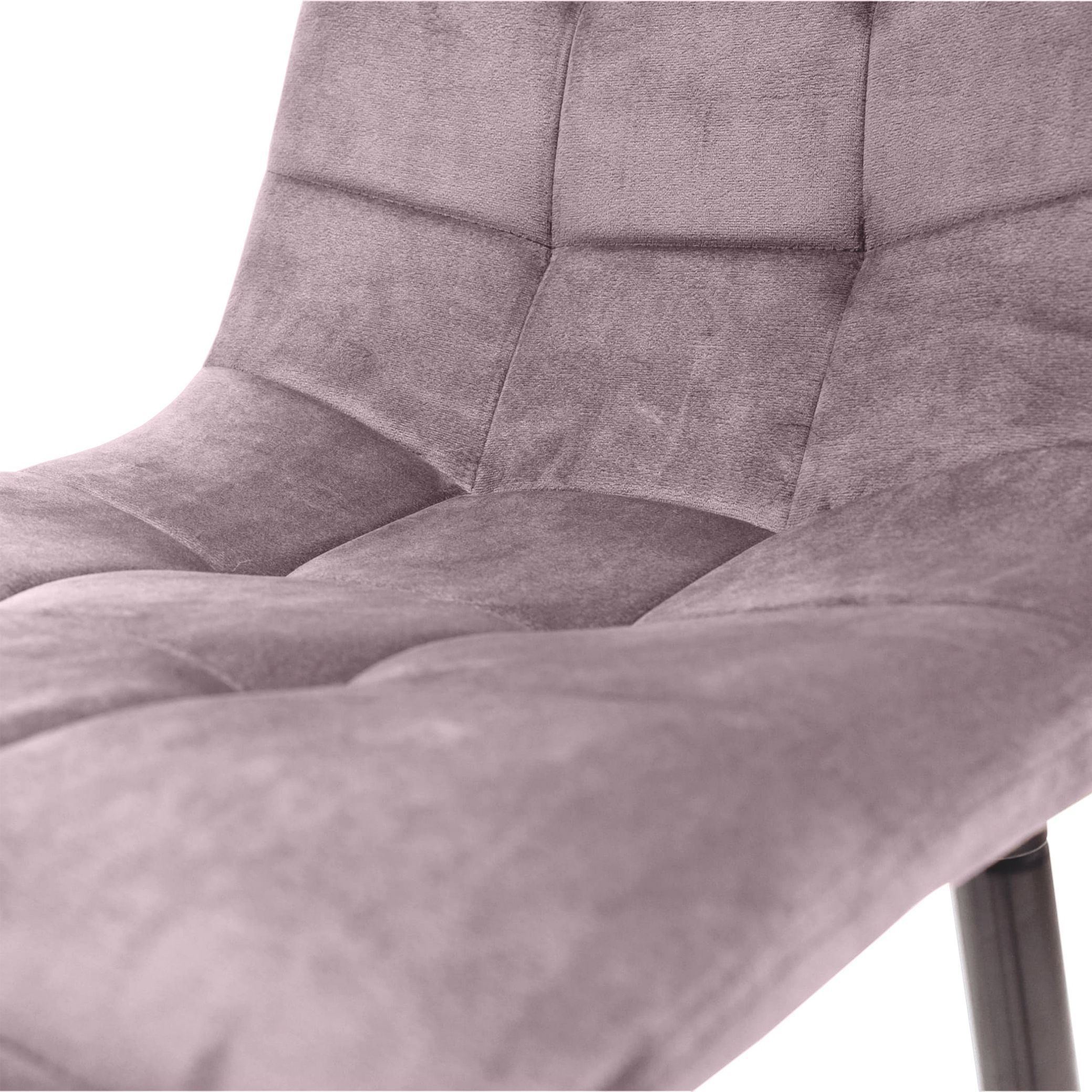 Стул барный MIA, пыльная роза велюр HLR25/черный