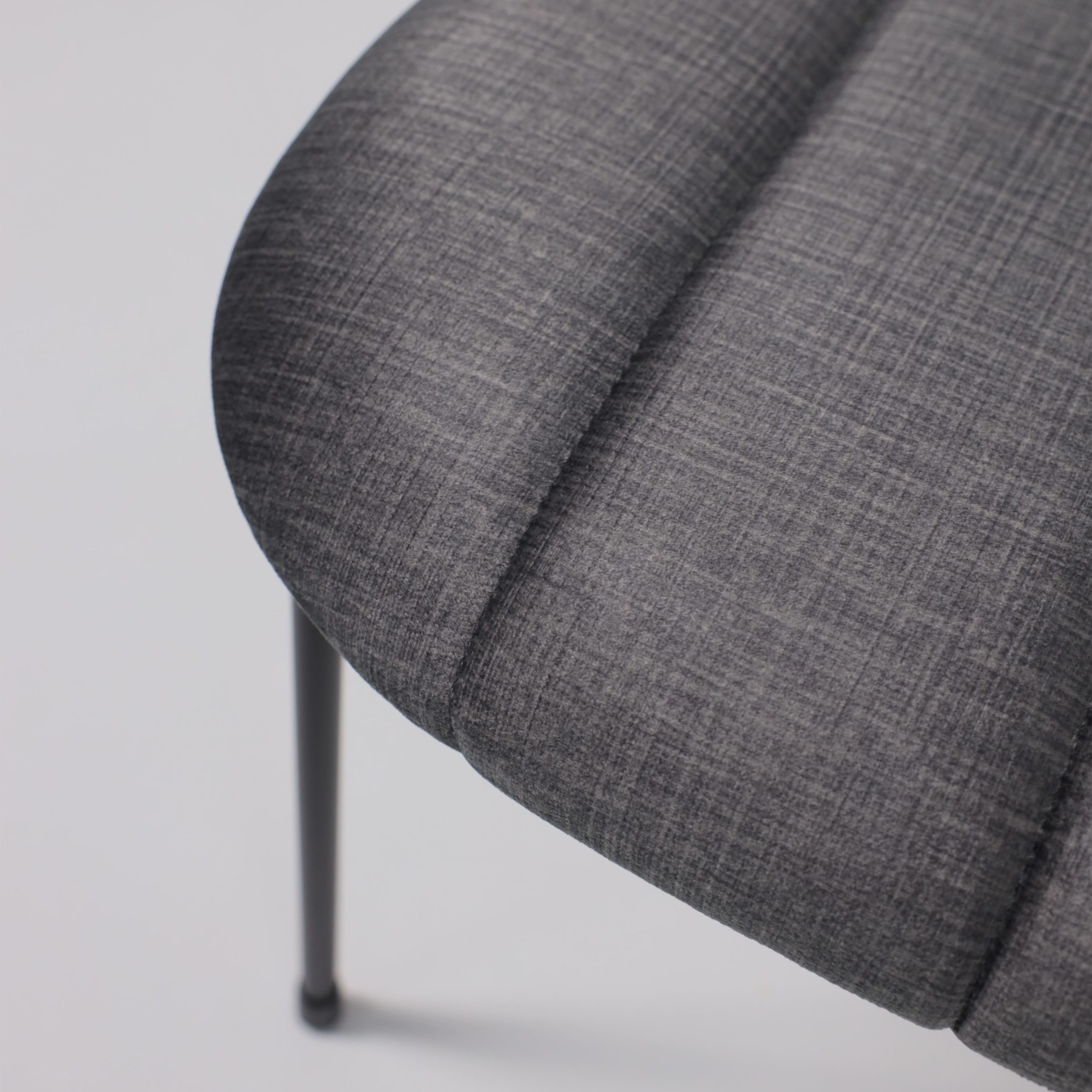 Стул TORI, серый велюр VOSS 15/черный