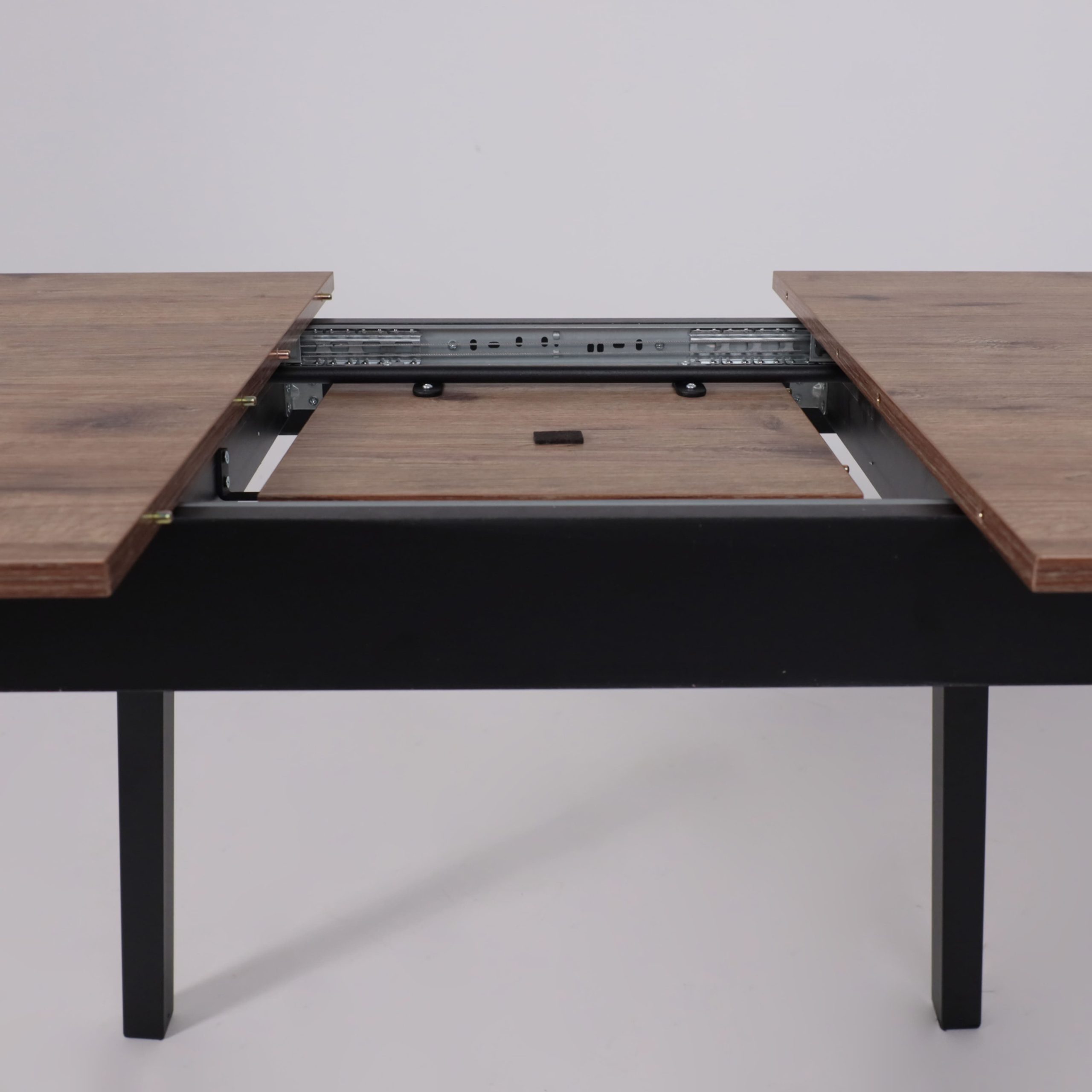 Стол TIRK RADIAL-94, раздвижной 94(126)х64, Дуб Веллингтон/Чёрный