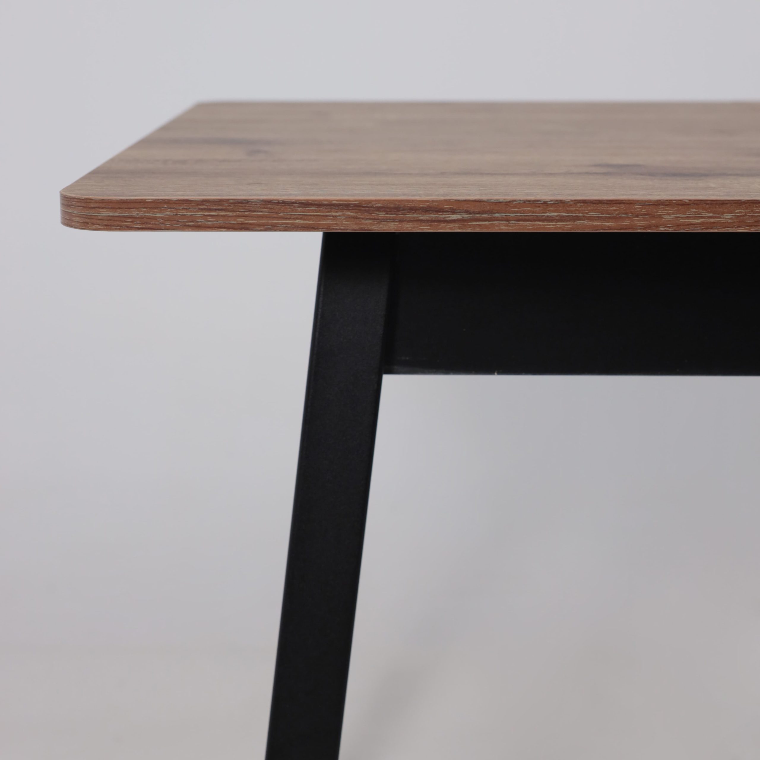 Стол TIRK RADIAL-94, раздвижной 94(126)х64, Дуб Веллингтон/Чёрный