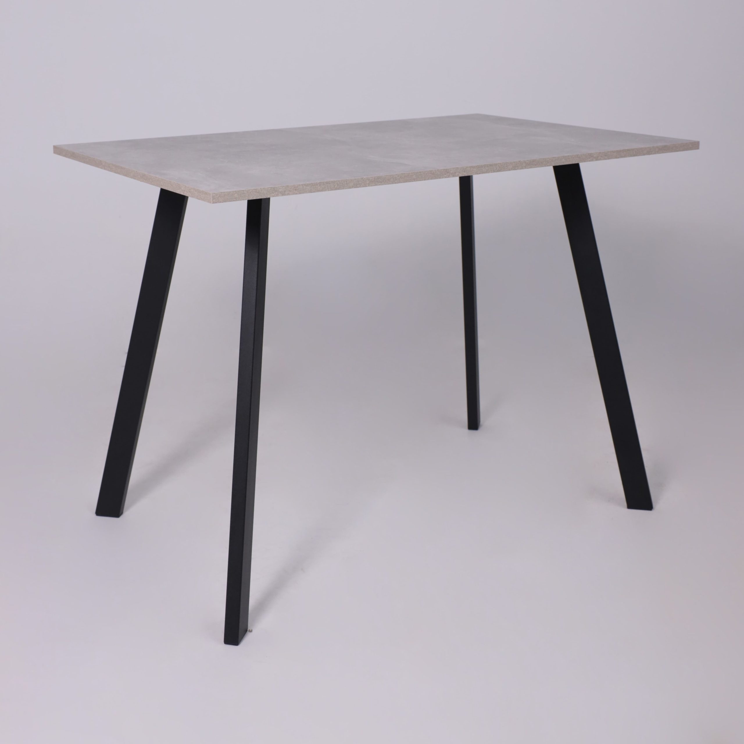 Стол SOLO 102*67, Бетон/черный