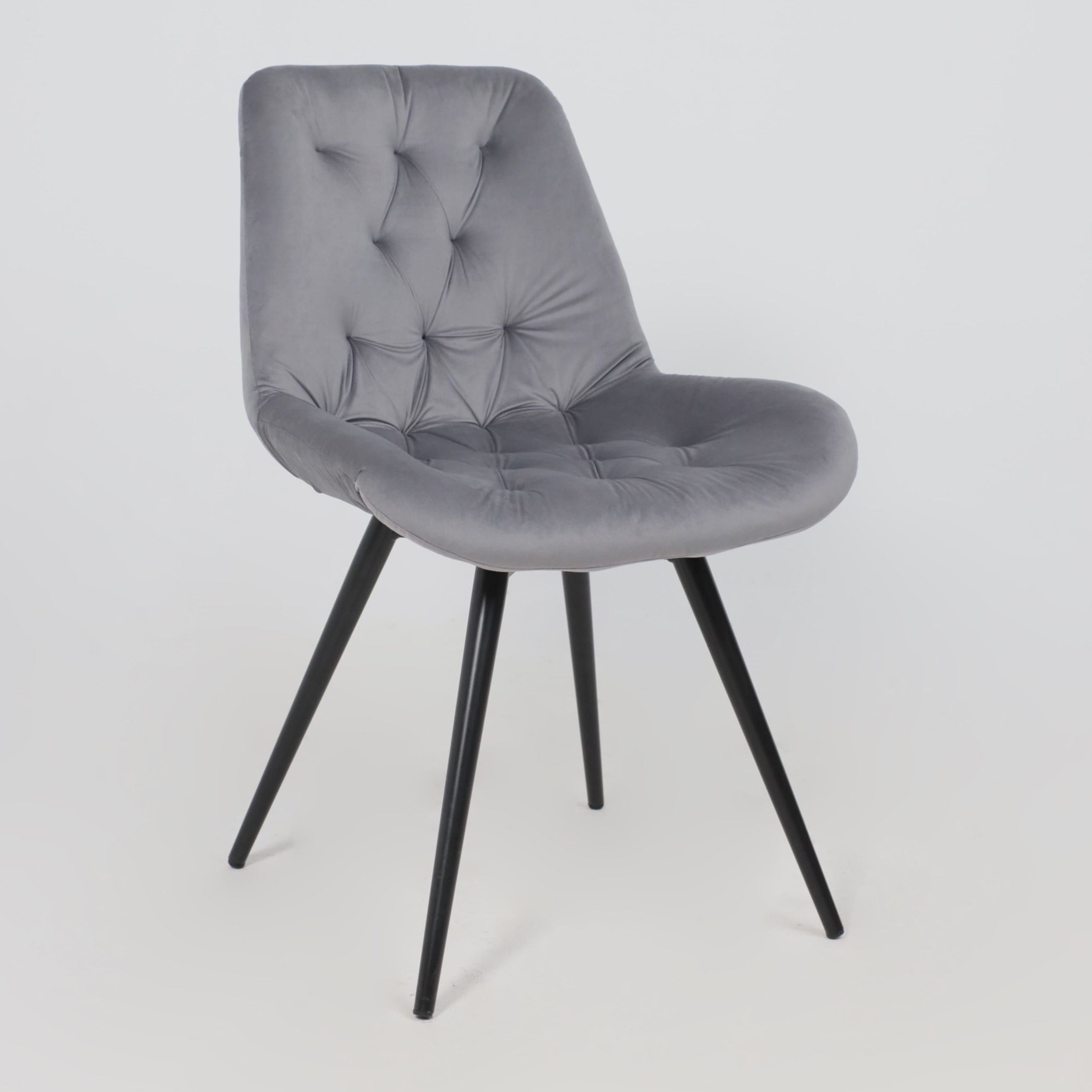 Стул AV 435, поворотный, темно-серый бархат H-15/черный