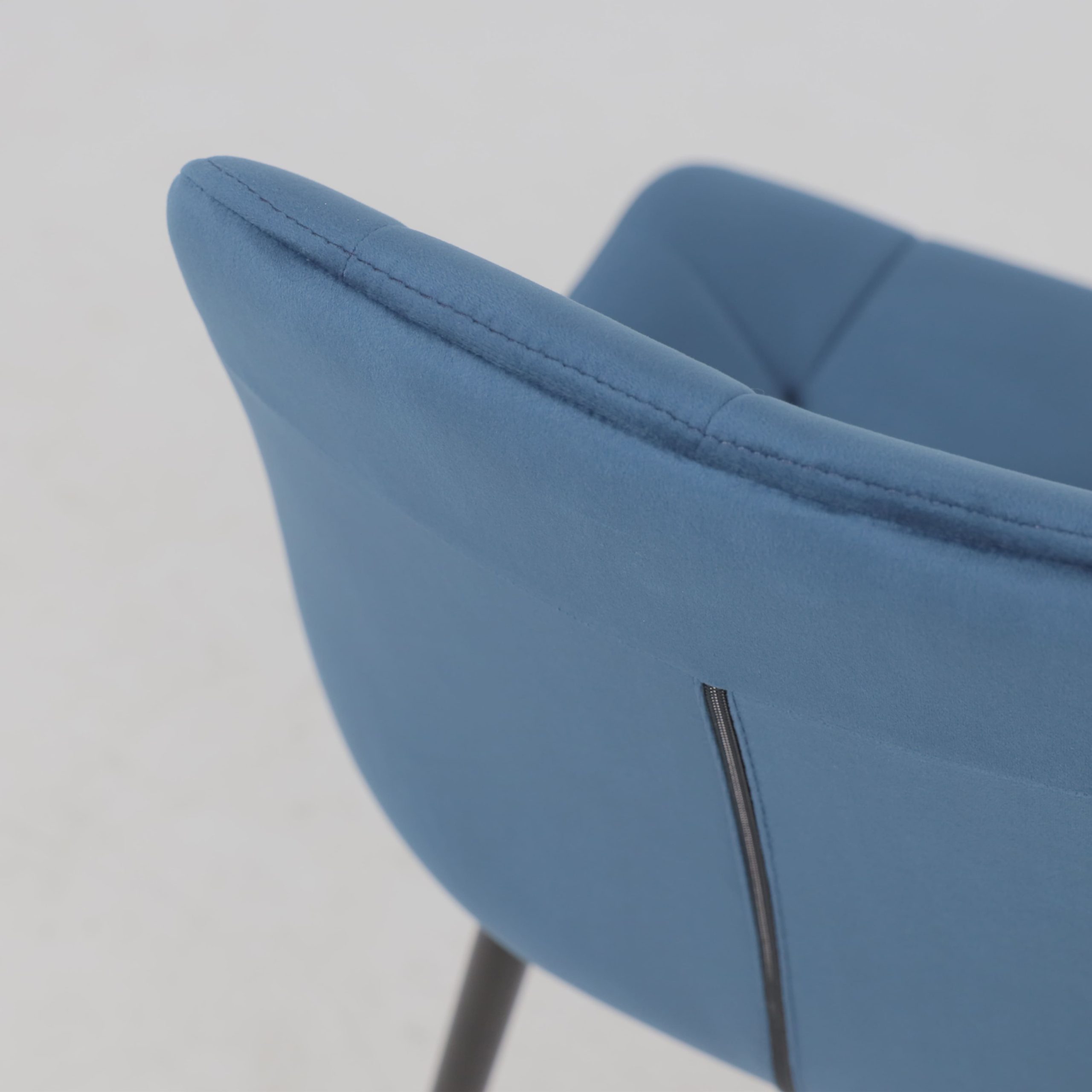 Стул AV 405, синий бархат Confetti deep ocean/черный