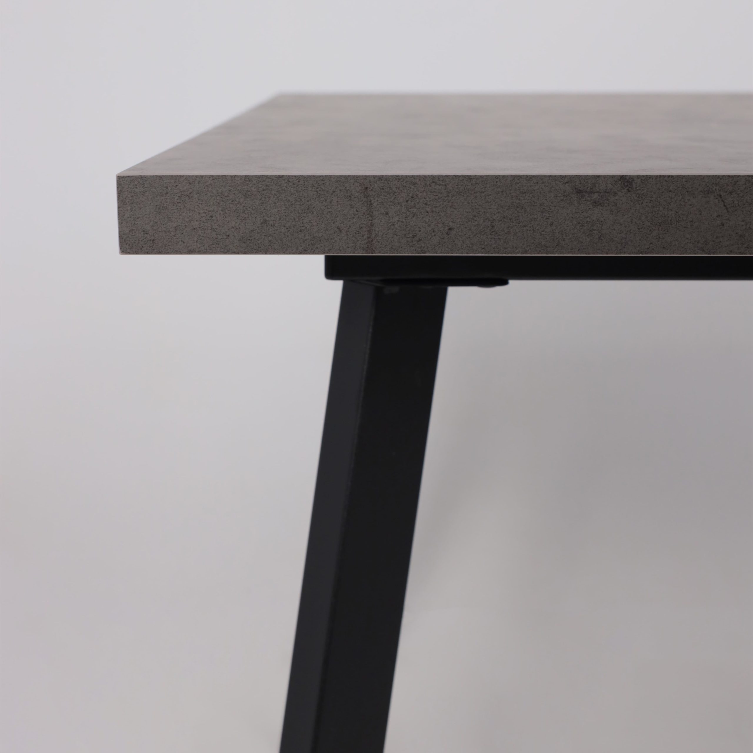 Стол BORG-120, раздвижной 120(160)х80, Дымчатая керамика/Чёрный