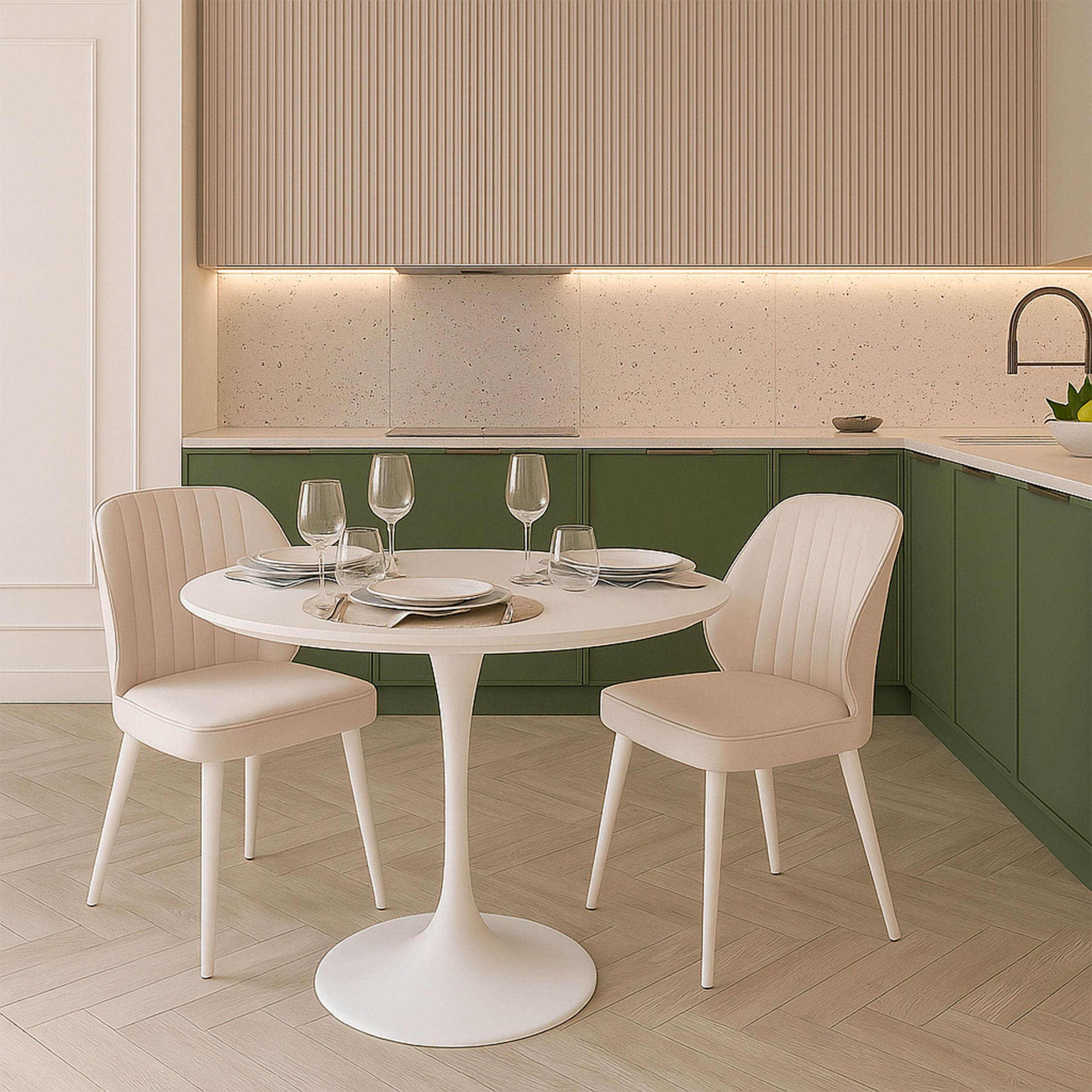 Стул MICHAEL, d08 PLATINUM LUXбелый