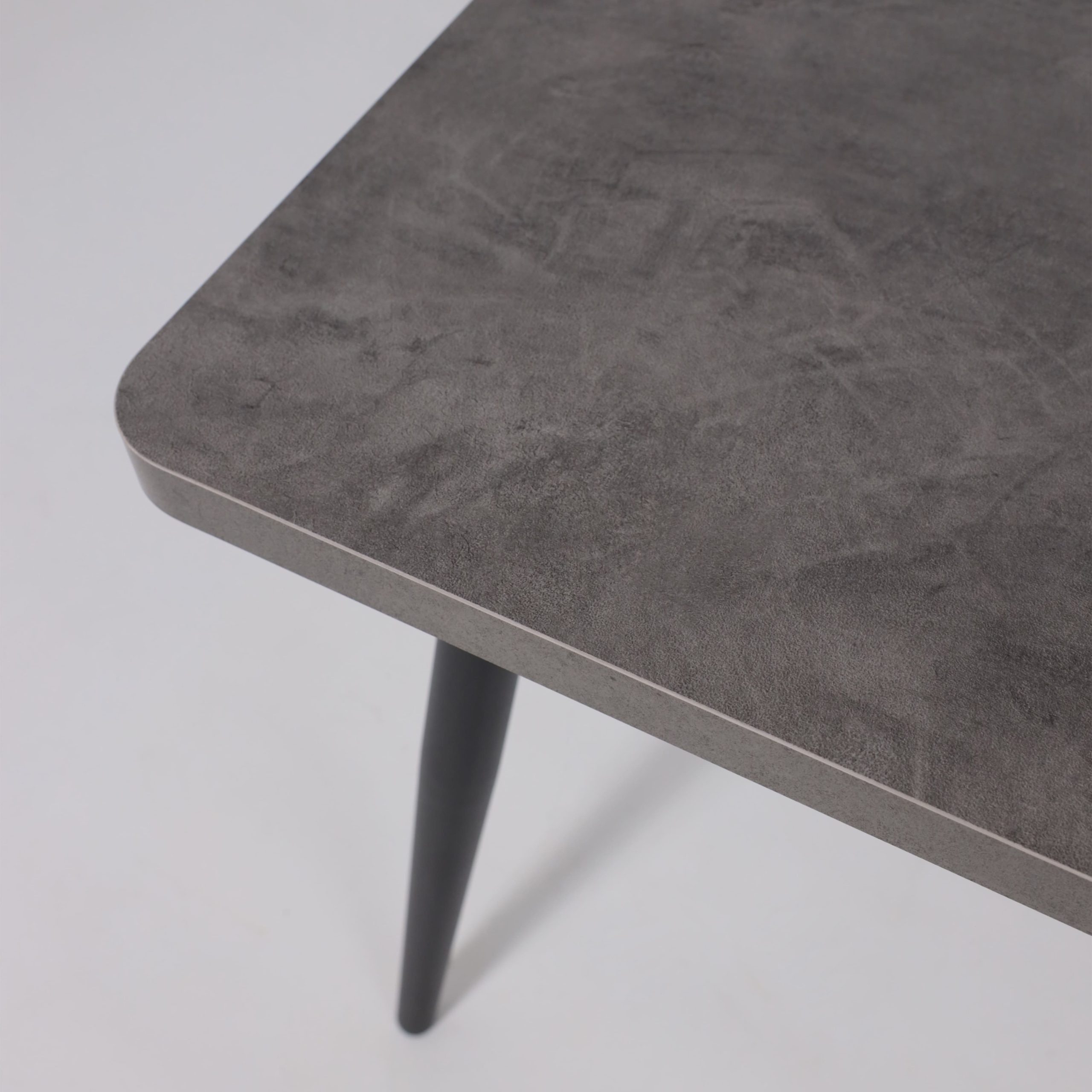 Стол BORG RADIAL-120, раздвижной 120(160)х80, Дымчатая керамика/Чёрный