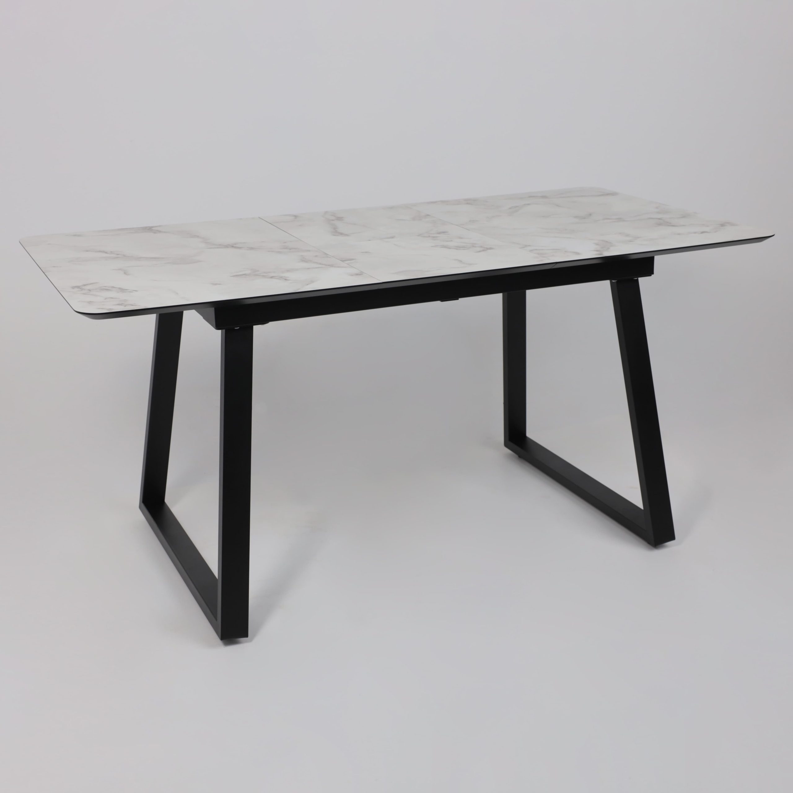 Стол AV 1208, HPL+МДФ,  раздвижной 1200 (1600)*800 Виктори натуральный/черный